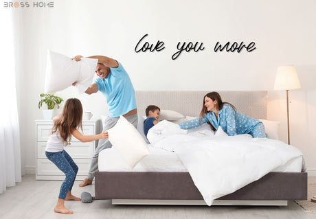 Love You More Sign Above Bed - Image 9