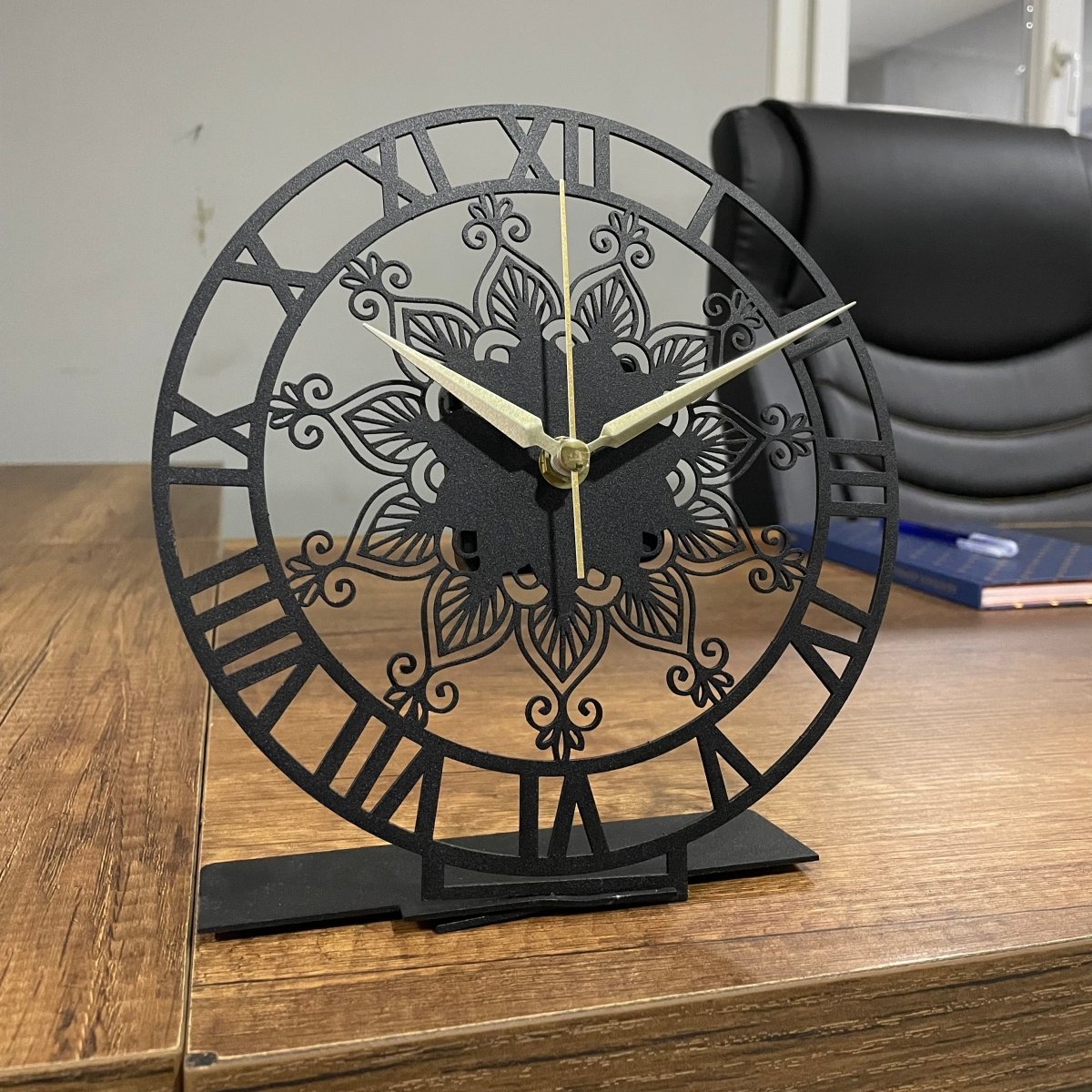 Mandala Roman Desk Clock - Image 4