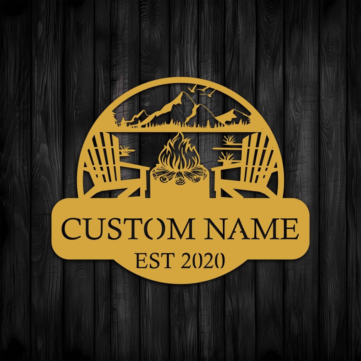 Metal Campfire Sign - Image 4