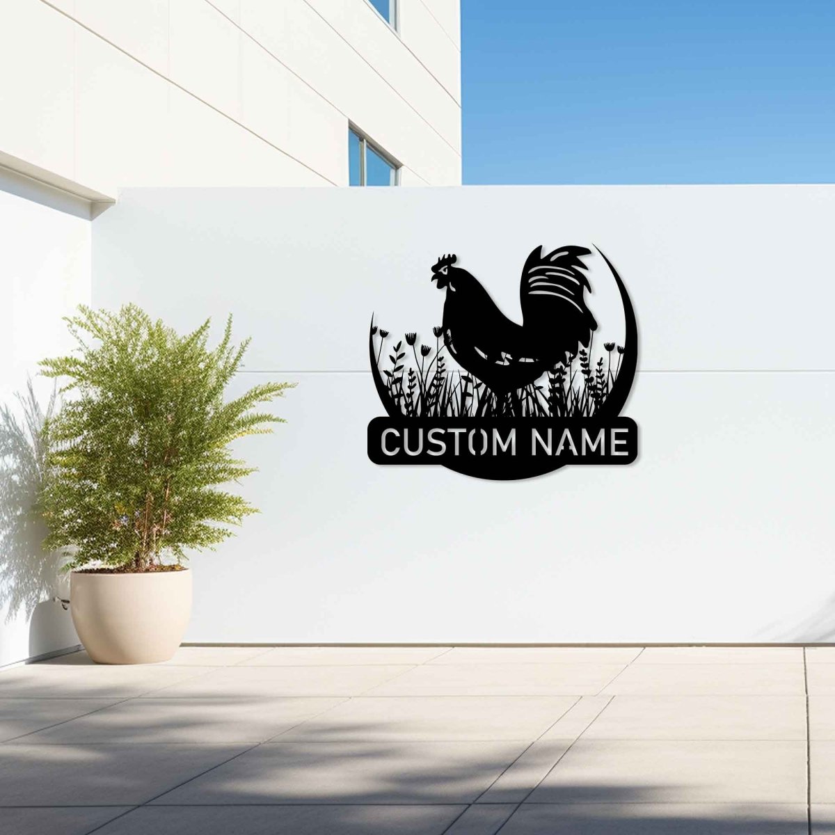 Metal Chicken Wall Decor - Image 2