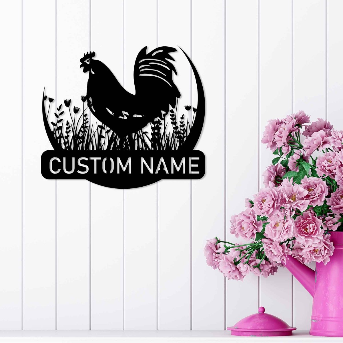 Metal Chicken Wall Decor - Image 3