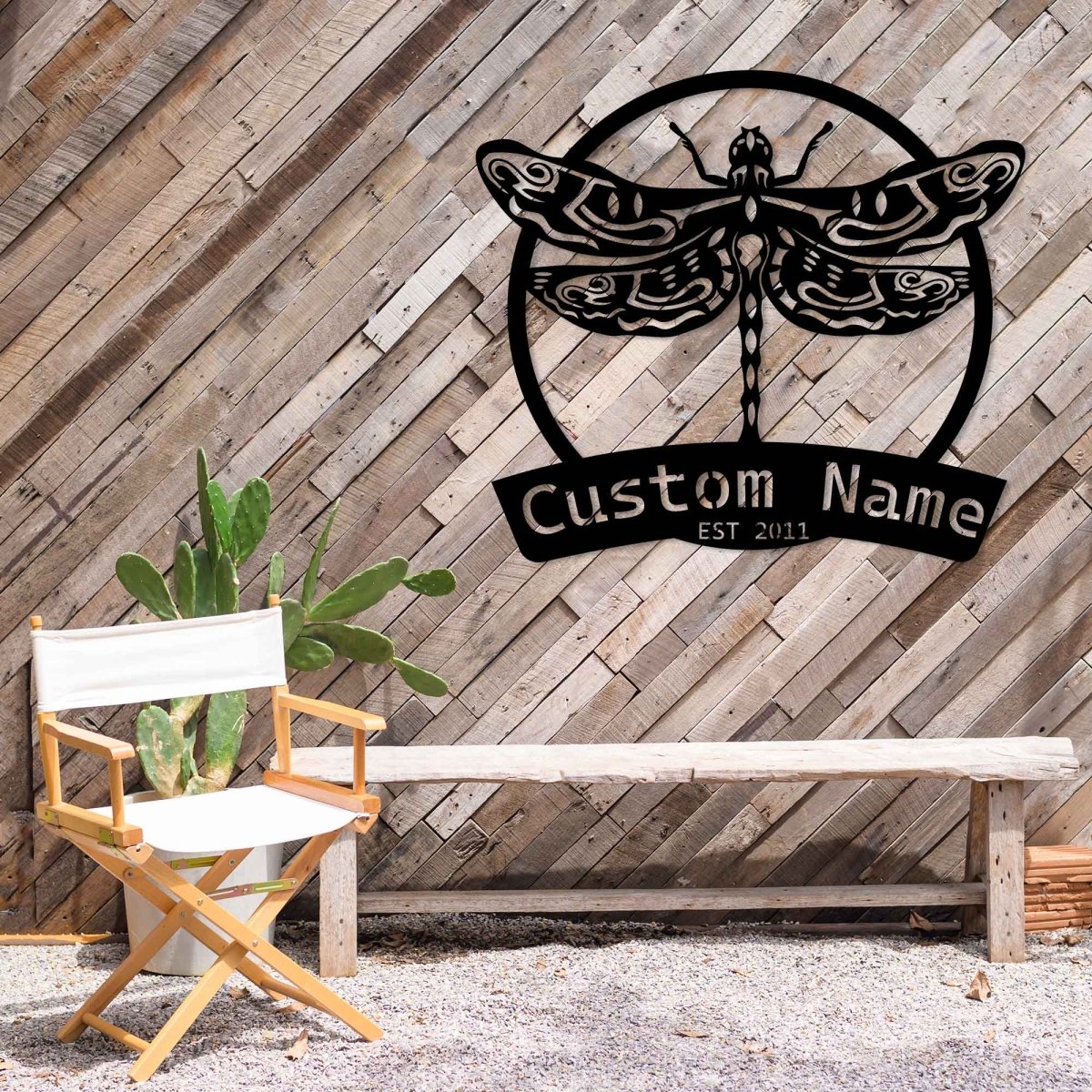 Metal Dragonfly Wall Decor - Image 2