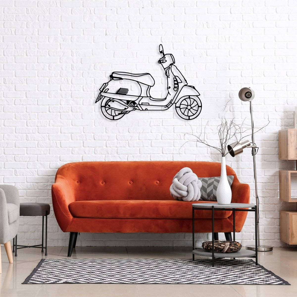 Metal Scooter Wall Art - Image 4