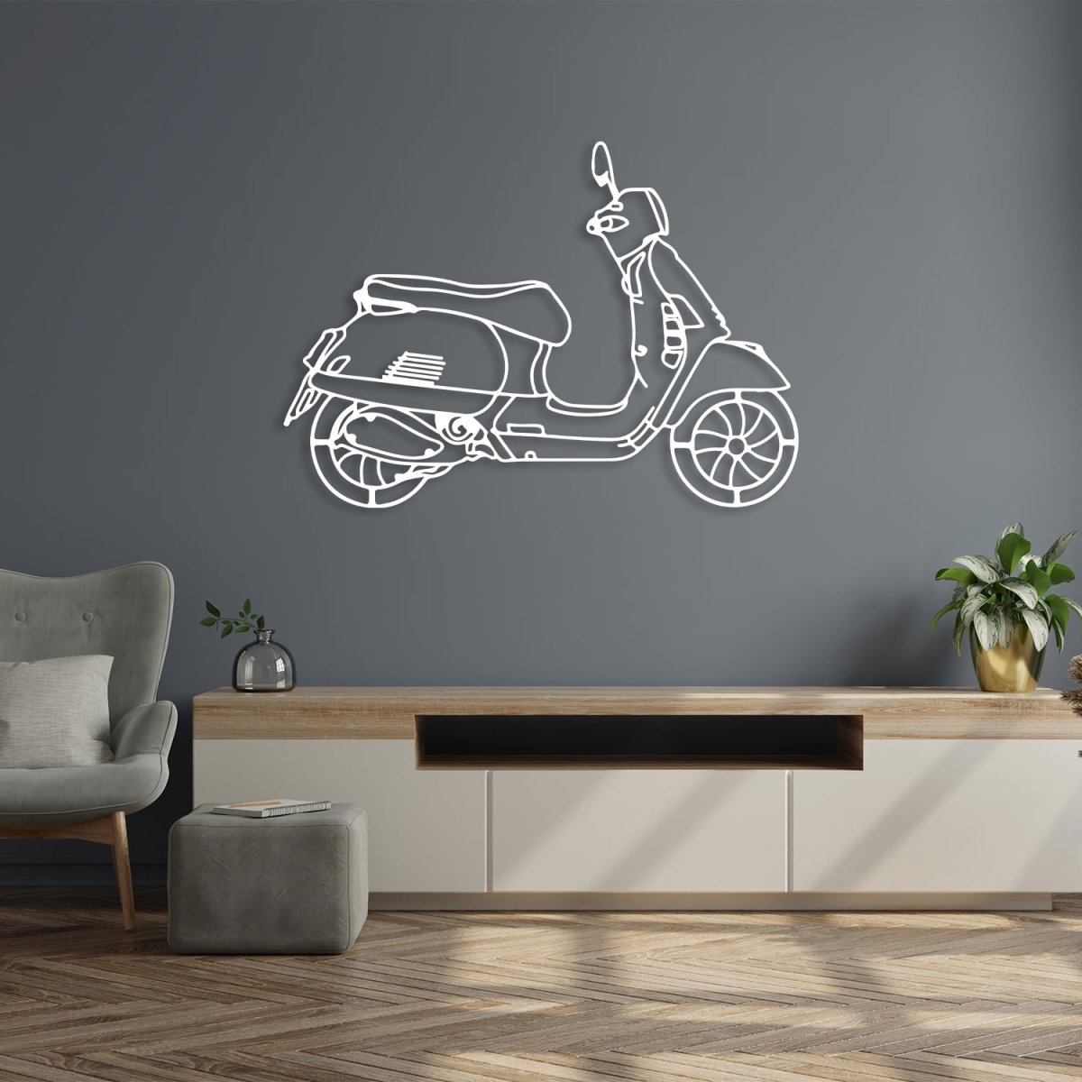 Metal Scooter Wall Art - Image 8