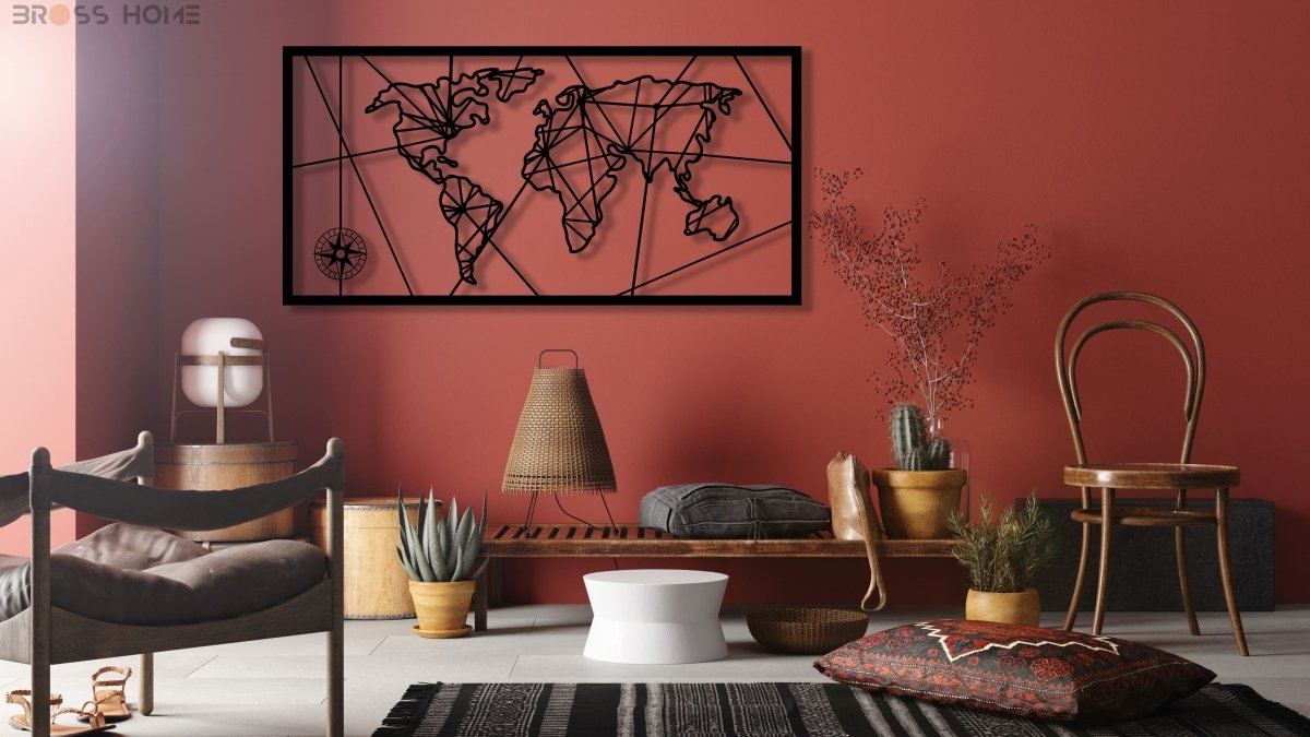 Metal World Map - Image 5
