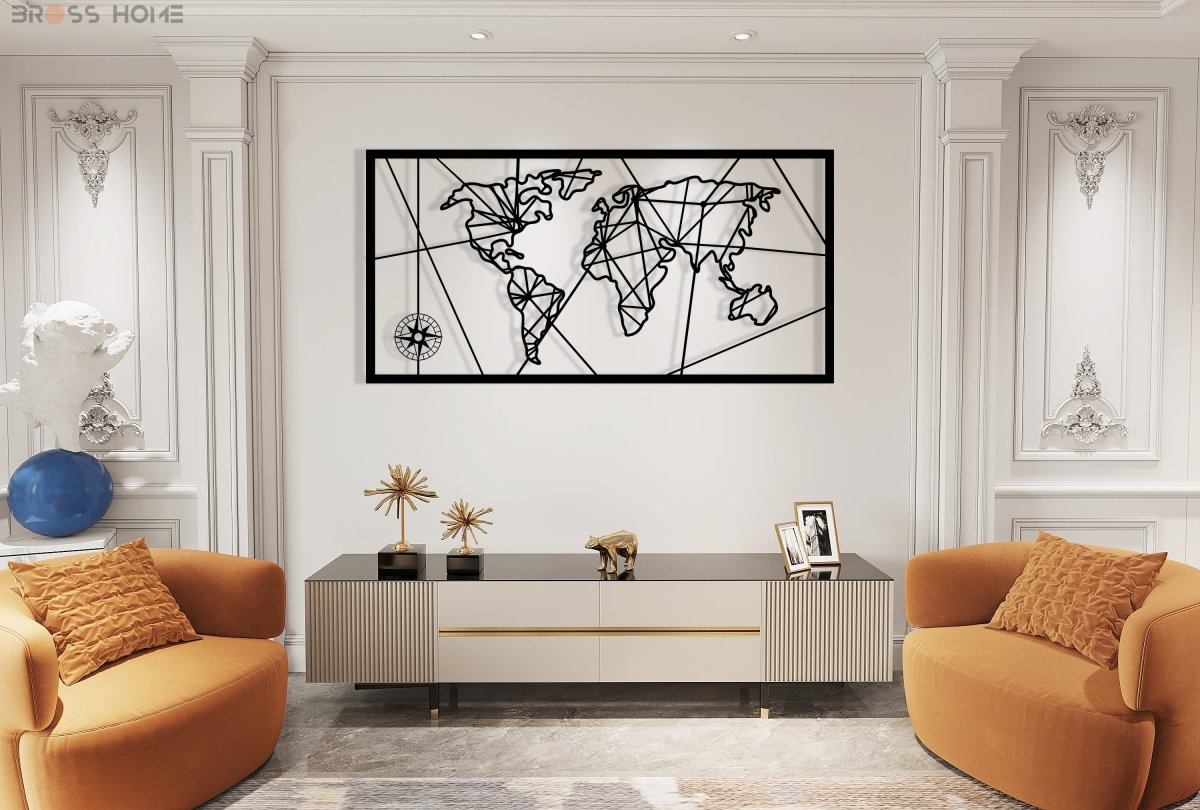 Metal World Map - Image 3