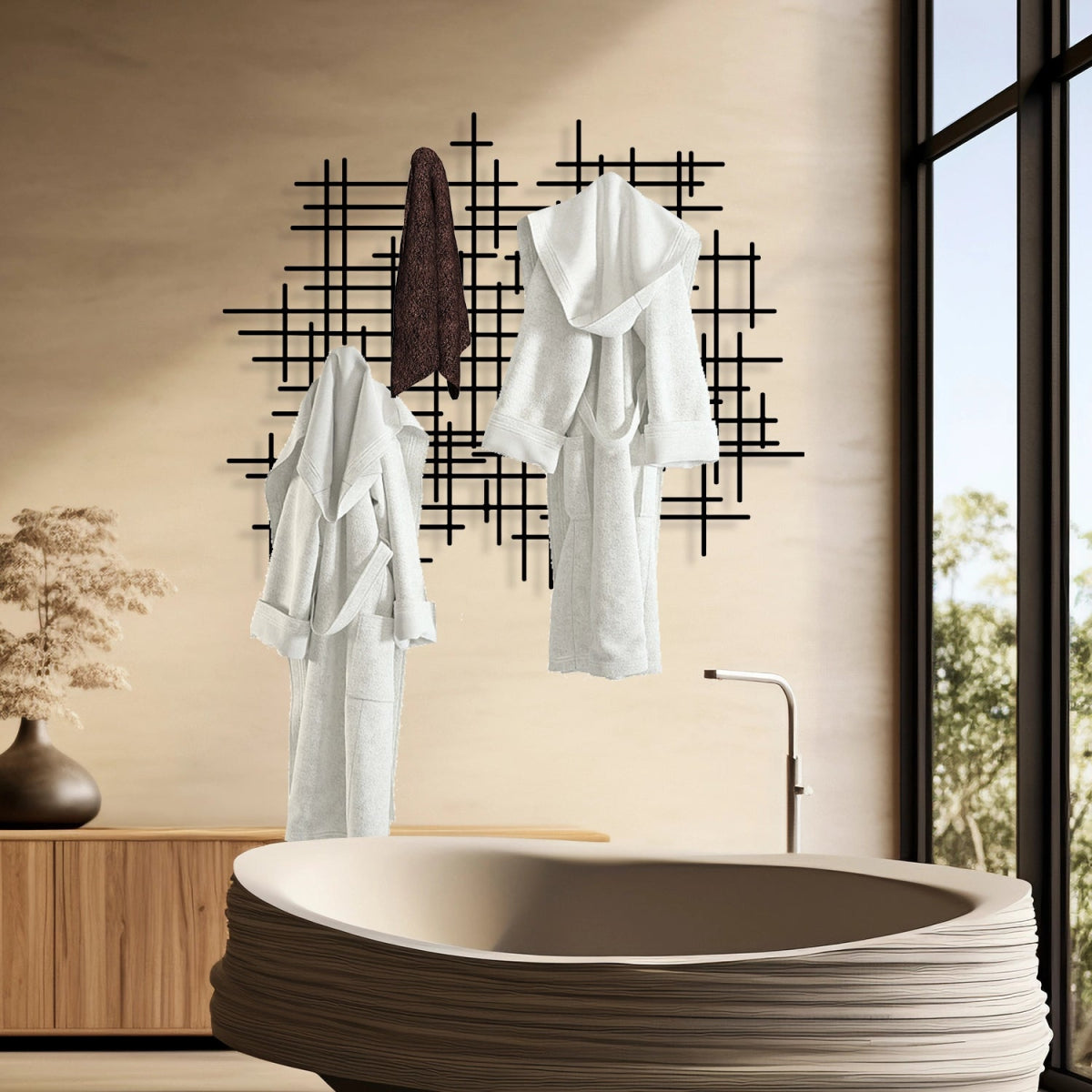 Modern Abstract Coat Rack - Image 3