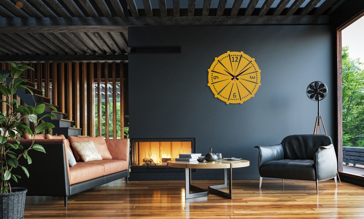 Modern Industrial Wall Clock Art - Image 2