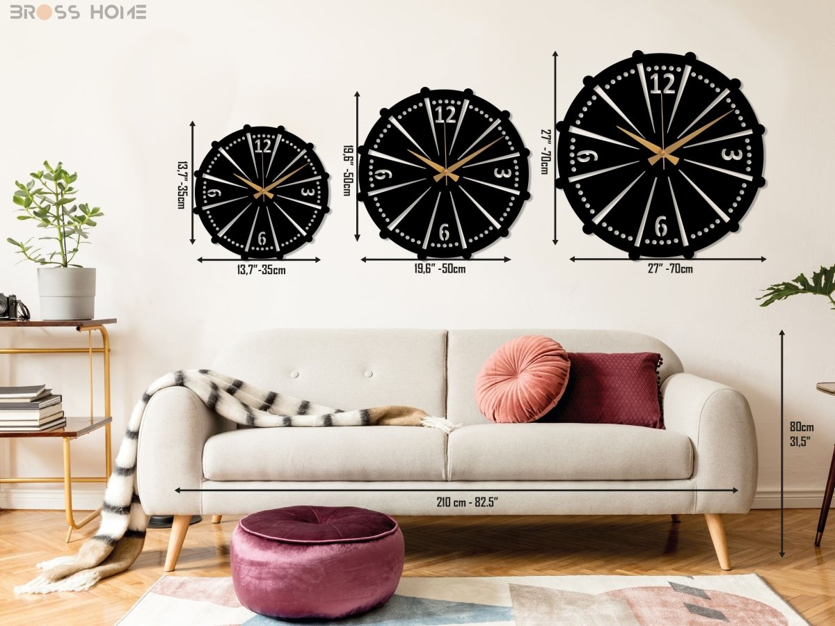 Modern Industrial Wall Clock Art - Image 4