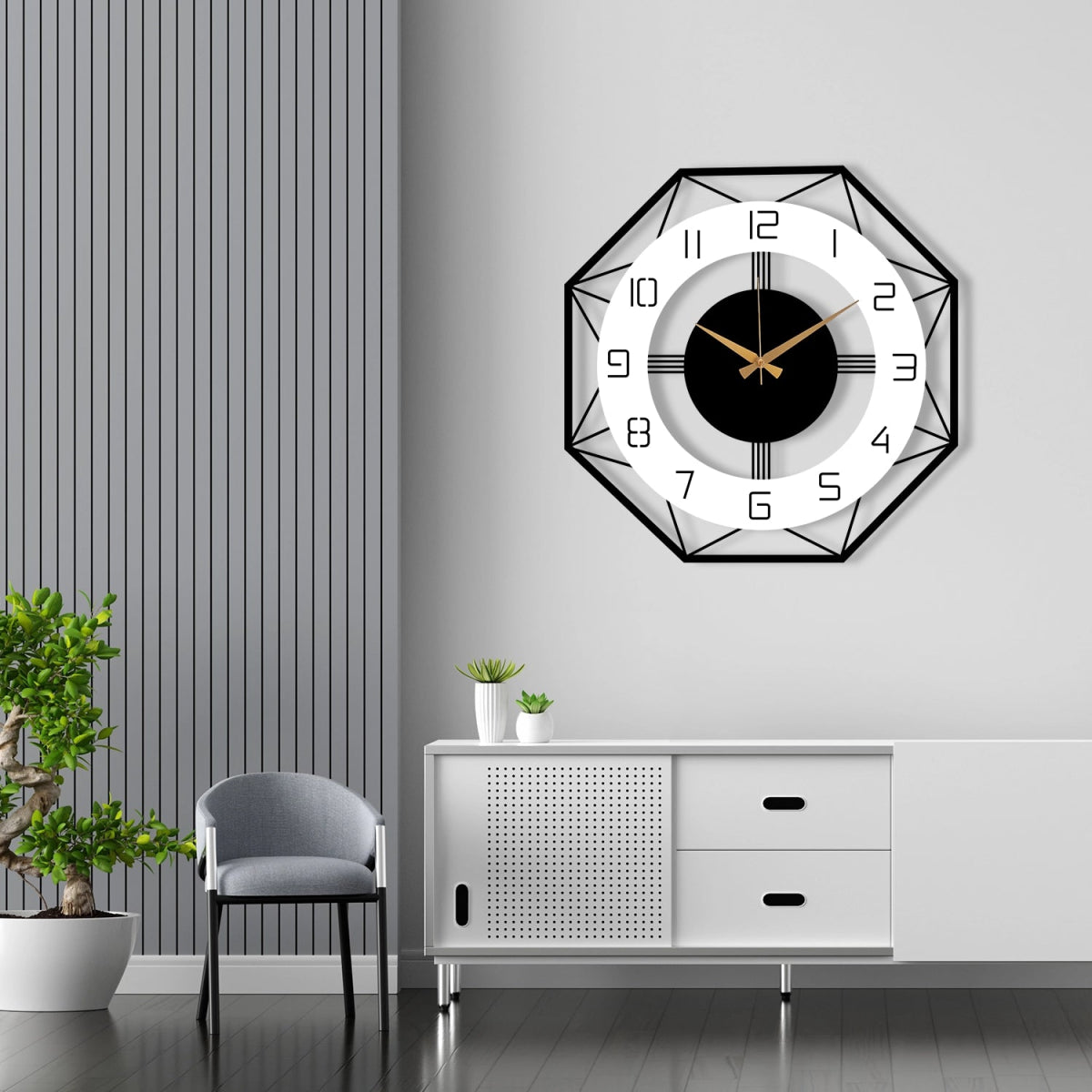 MODERN METAL WALL CLOCK - Image 7
