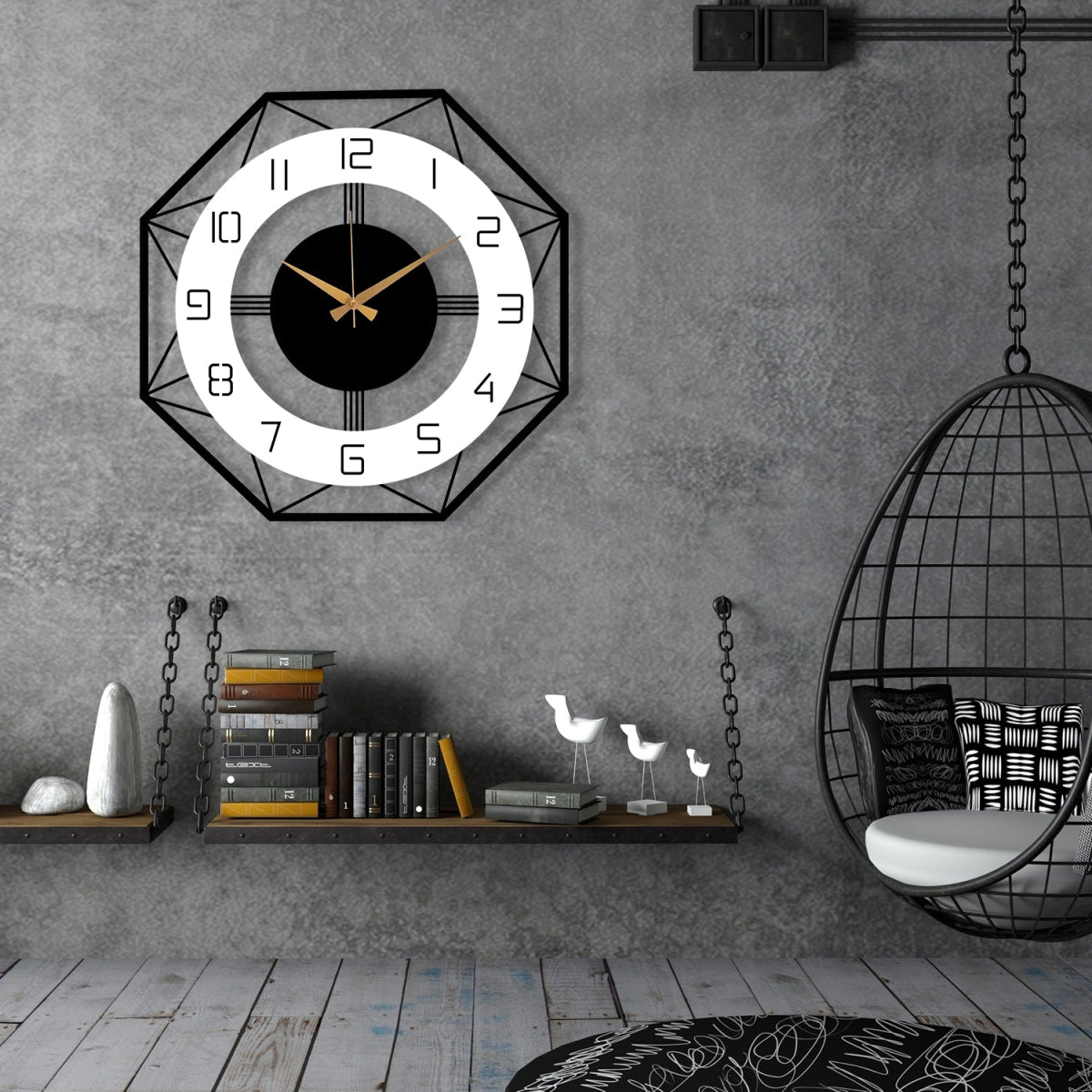 MODERN METAL WALL CLOCK - Image 4