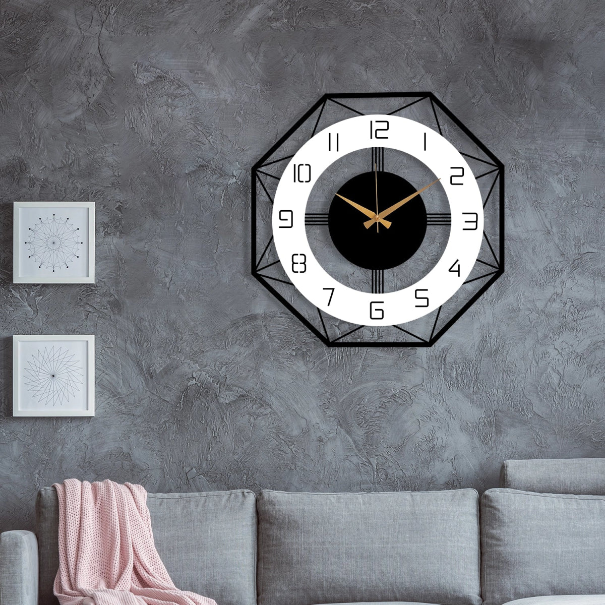MODERN METAL WALL CLOCK - Image 6