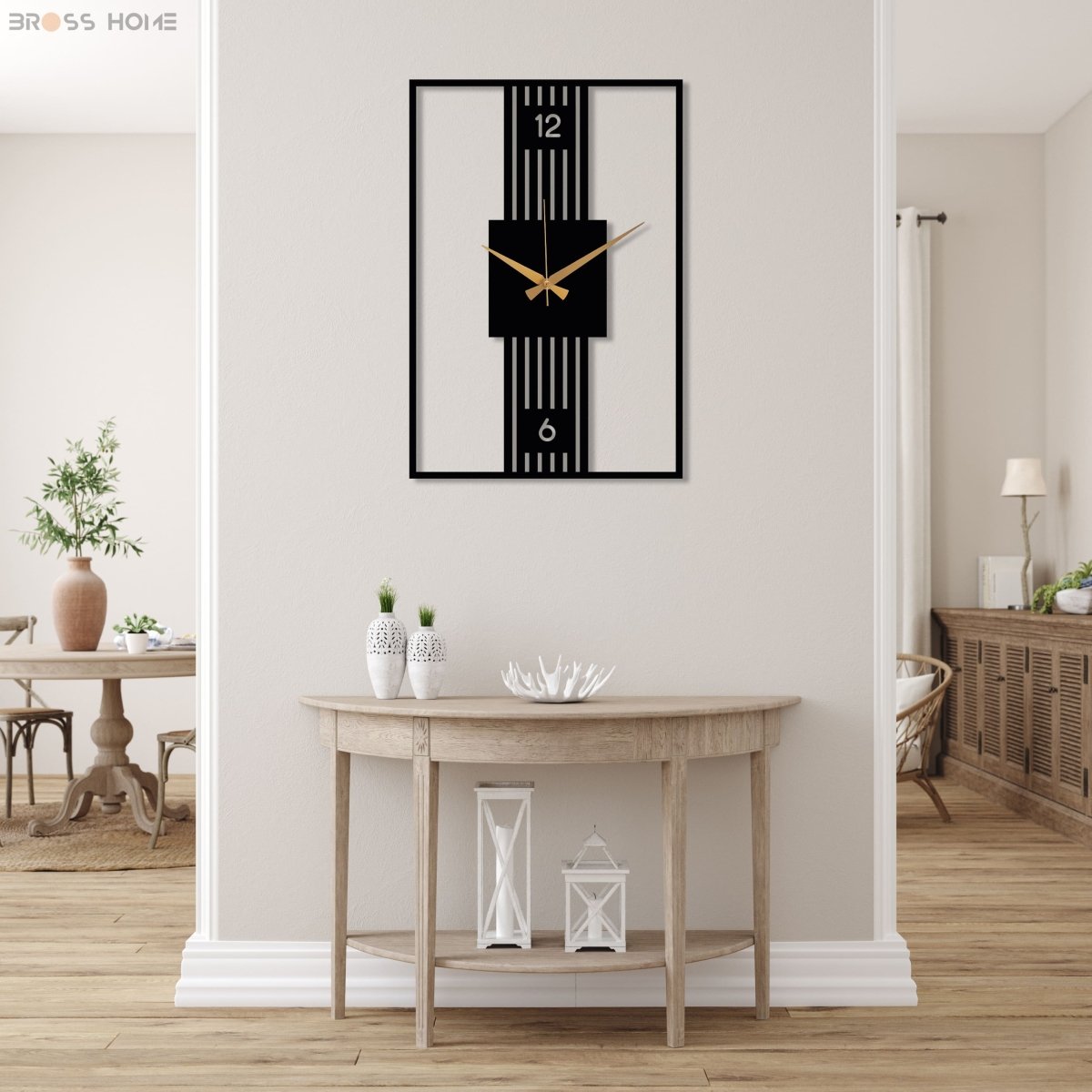 Modern Rectangle Wall Clock - Image 6
