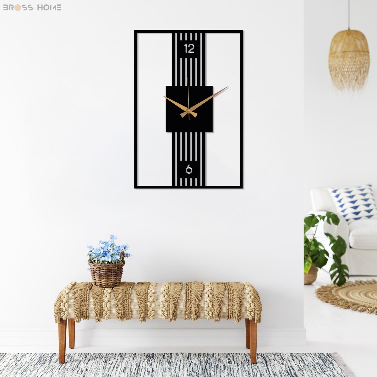 Modern Rectangle Wall Clock - Image 7
