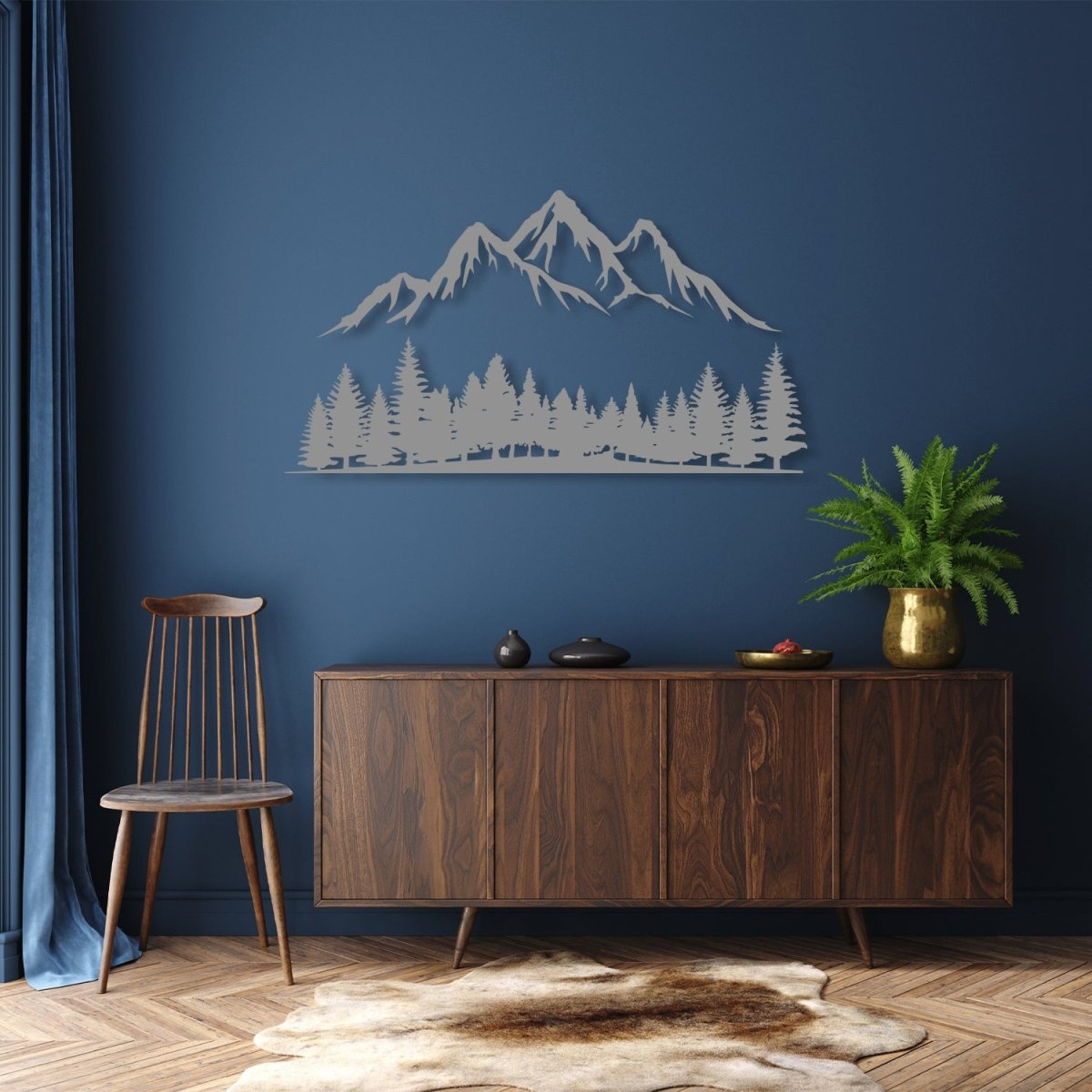 Mountain Forest Metal Wall Decor - Image 6