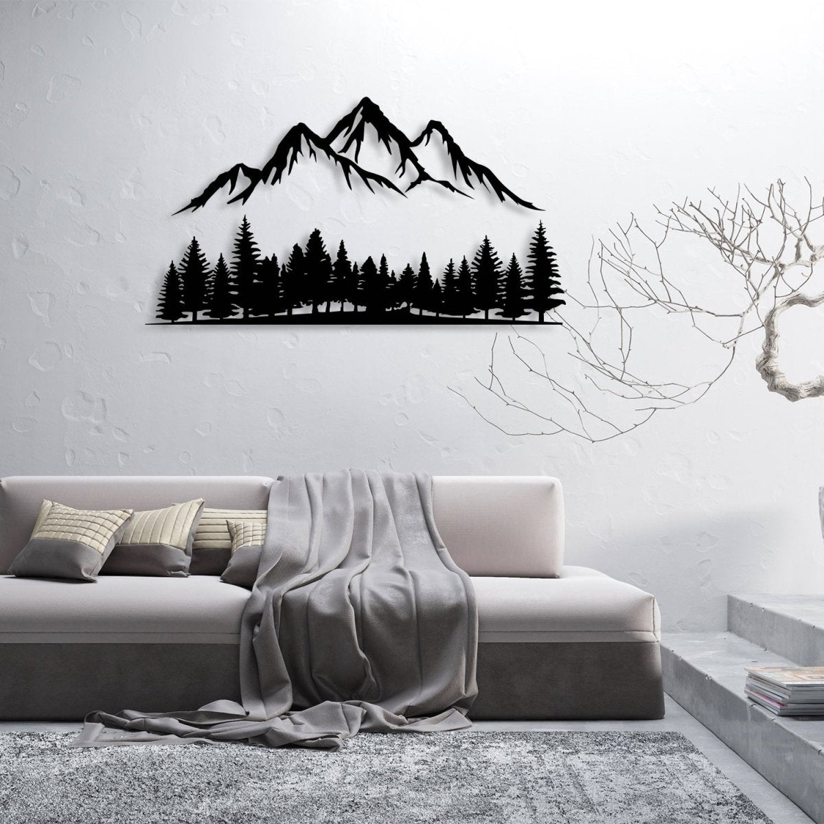 Mountain Forest Metal Wall Decor - Image 5