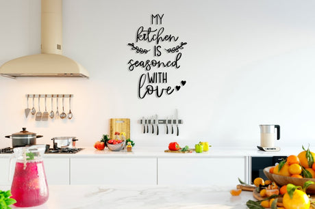 My Kitchen Is Seasoned With Love Metal Wall Sign - Image 4