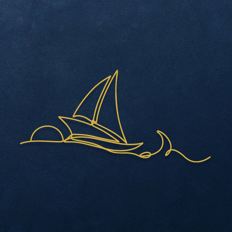 Ocean Waves & Sailboat Metal Wall Art - Image 7