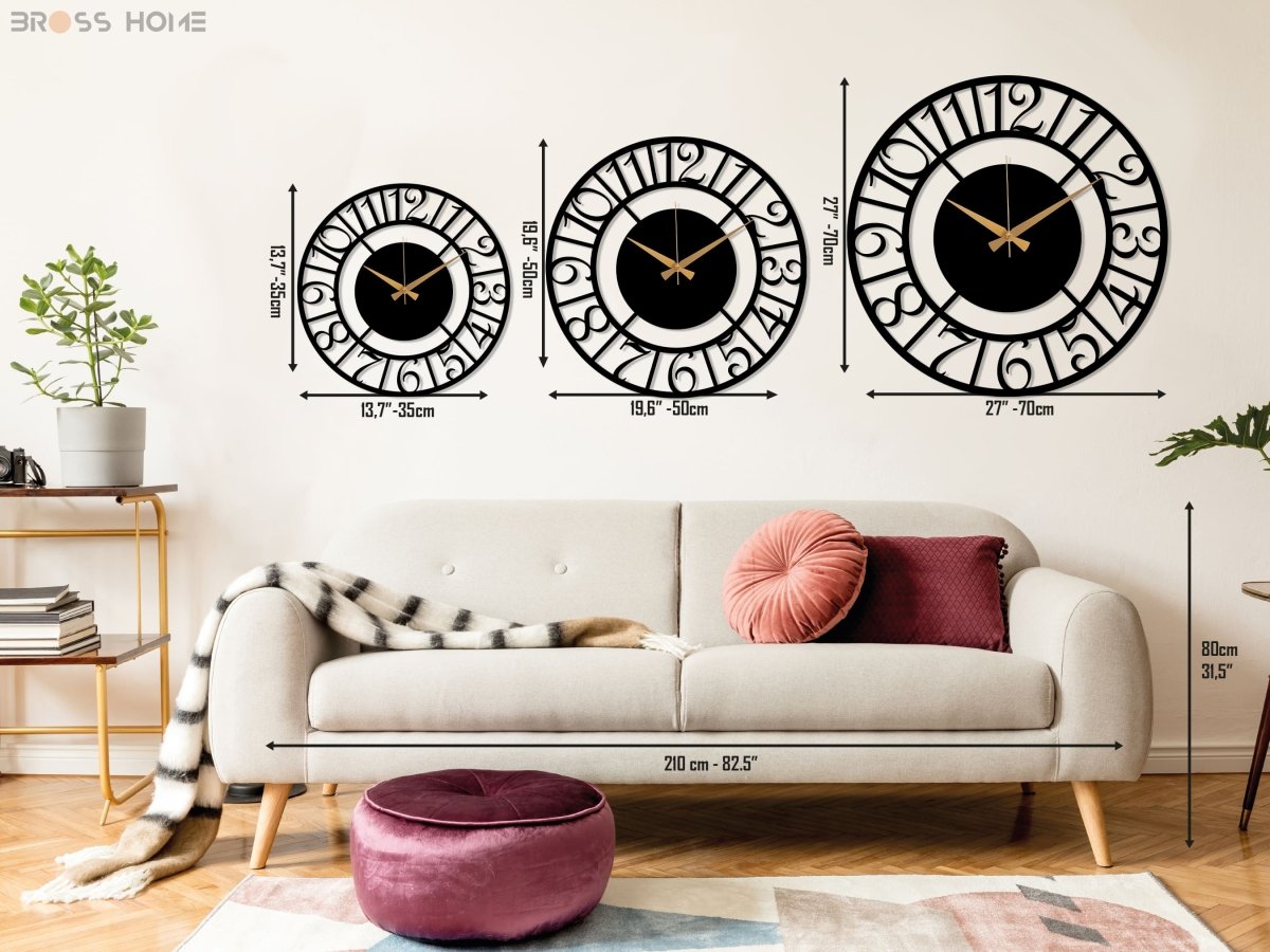 Oversized Metal Wall Clock - Image 3