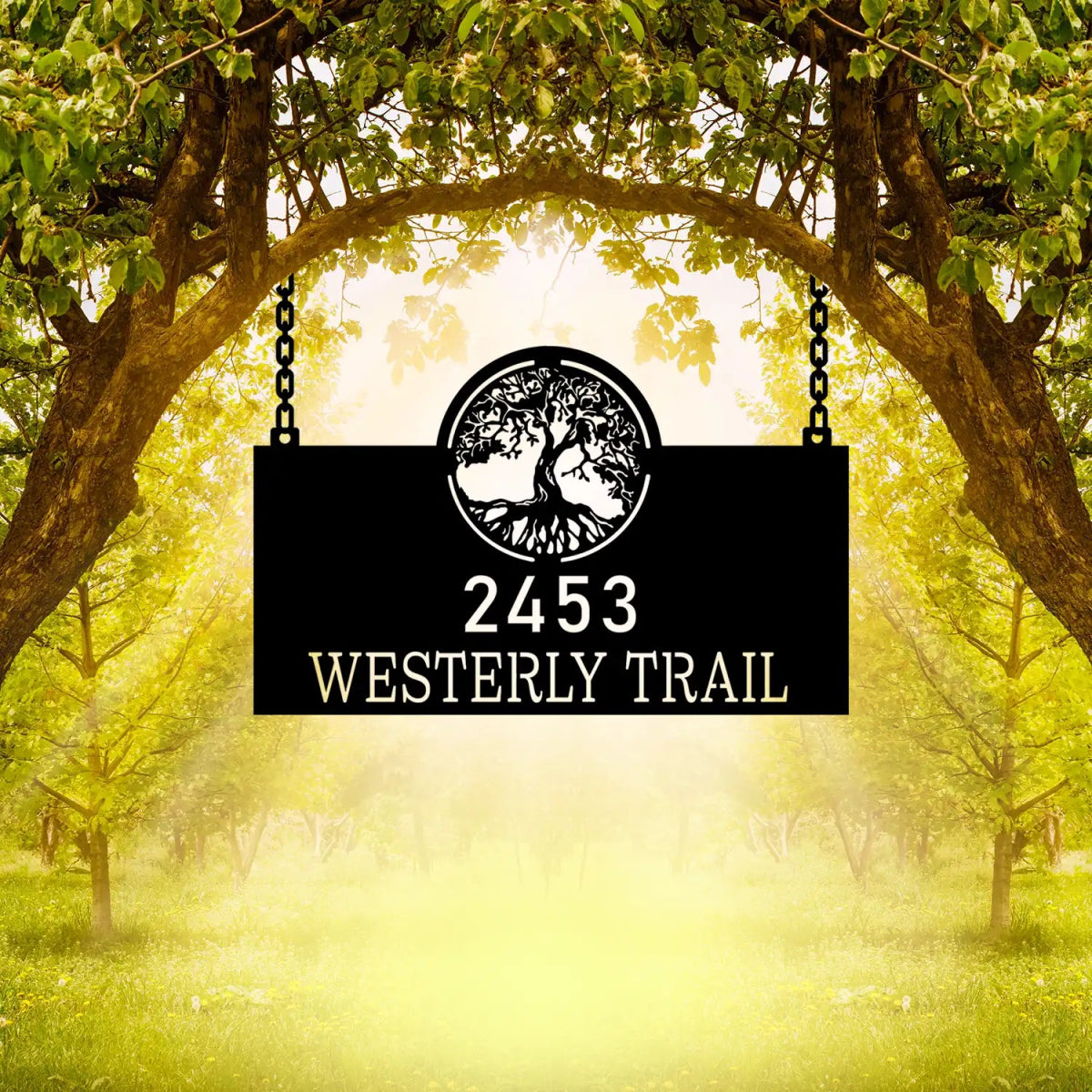 Personalized Address Ranch Sign - Image 2