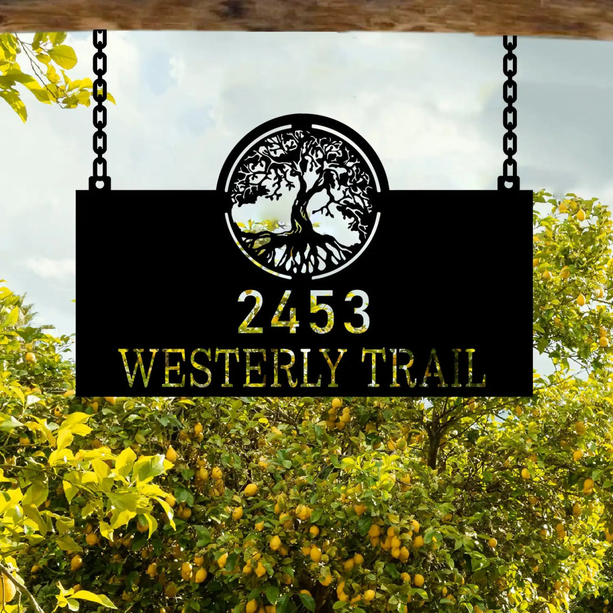 Personalized Address Ranch Sign - Image 5