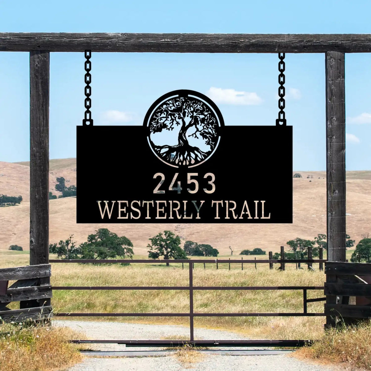 Personalized Address Ranch Sign - Image 3