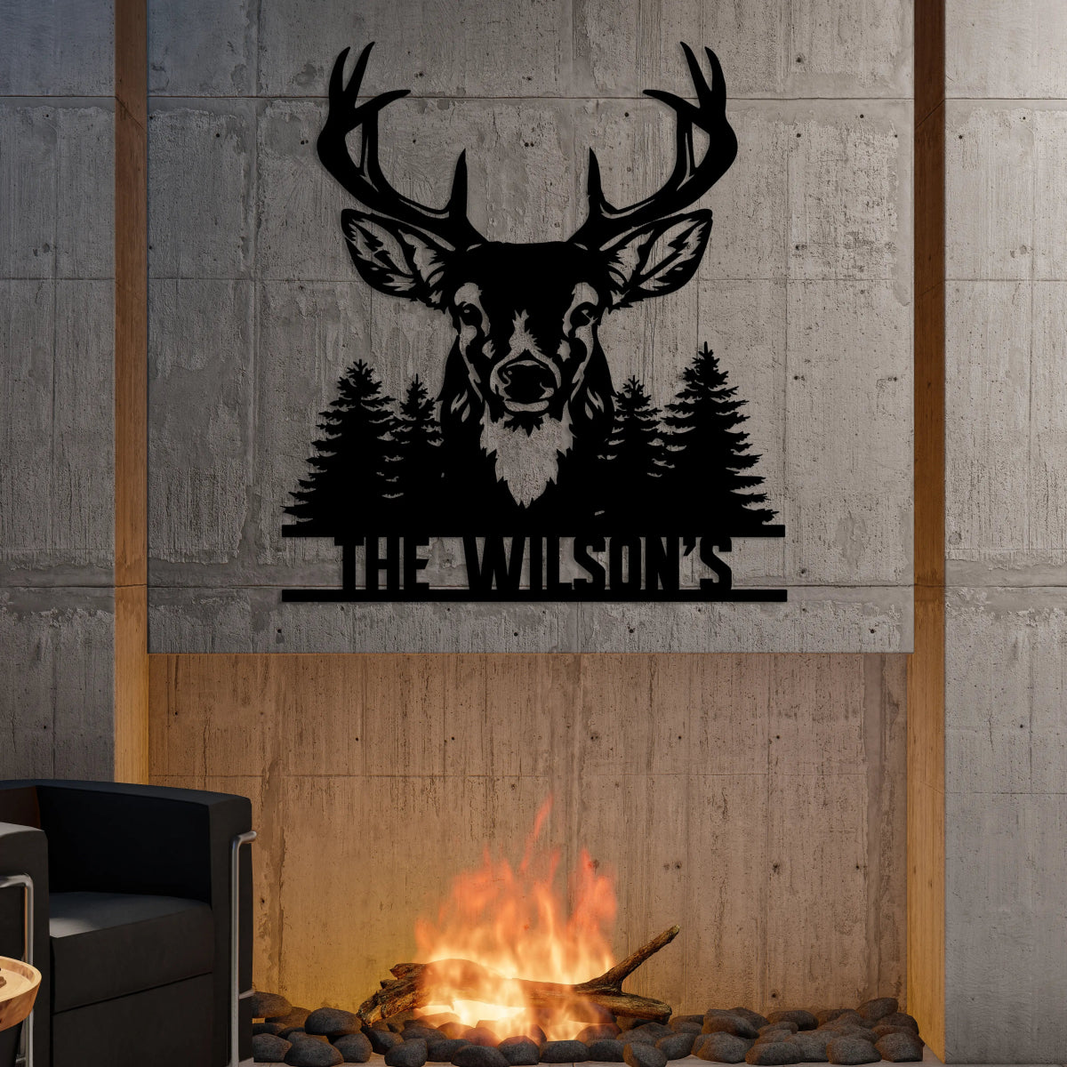 Personalized Deer Custom Metal Garden Sign Decor - Image 6