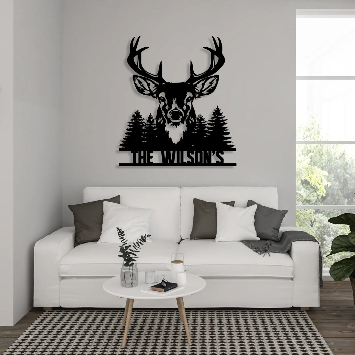 Personalized Deer Custom Metal Garden Sign Decor - Image 5