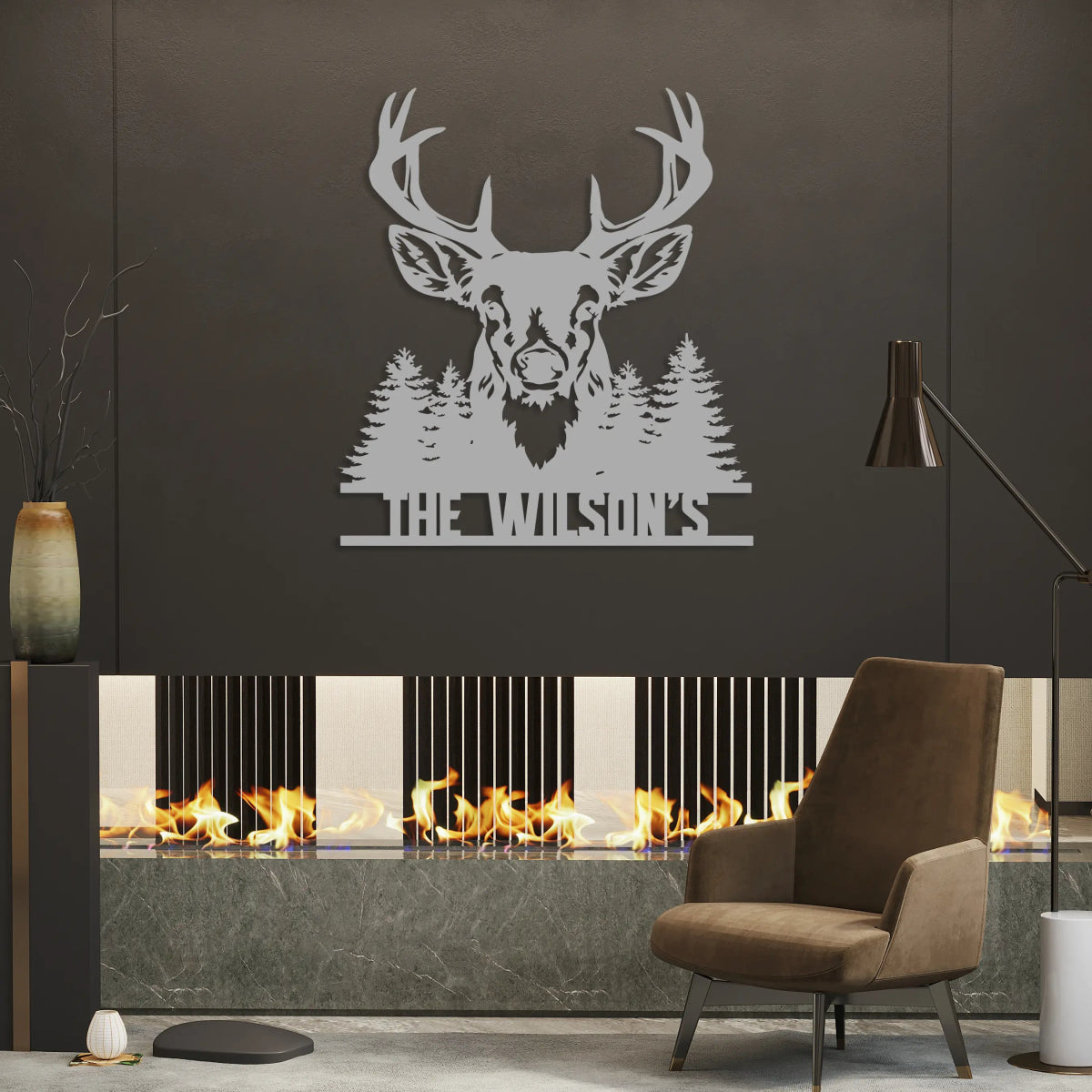 Personalized Deer Custom Metal Garden Sign Decor - Image 8