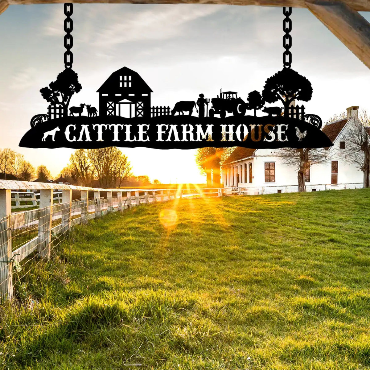 Personalized Farm House Metal Sign - Image 5