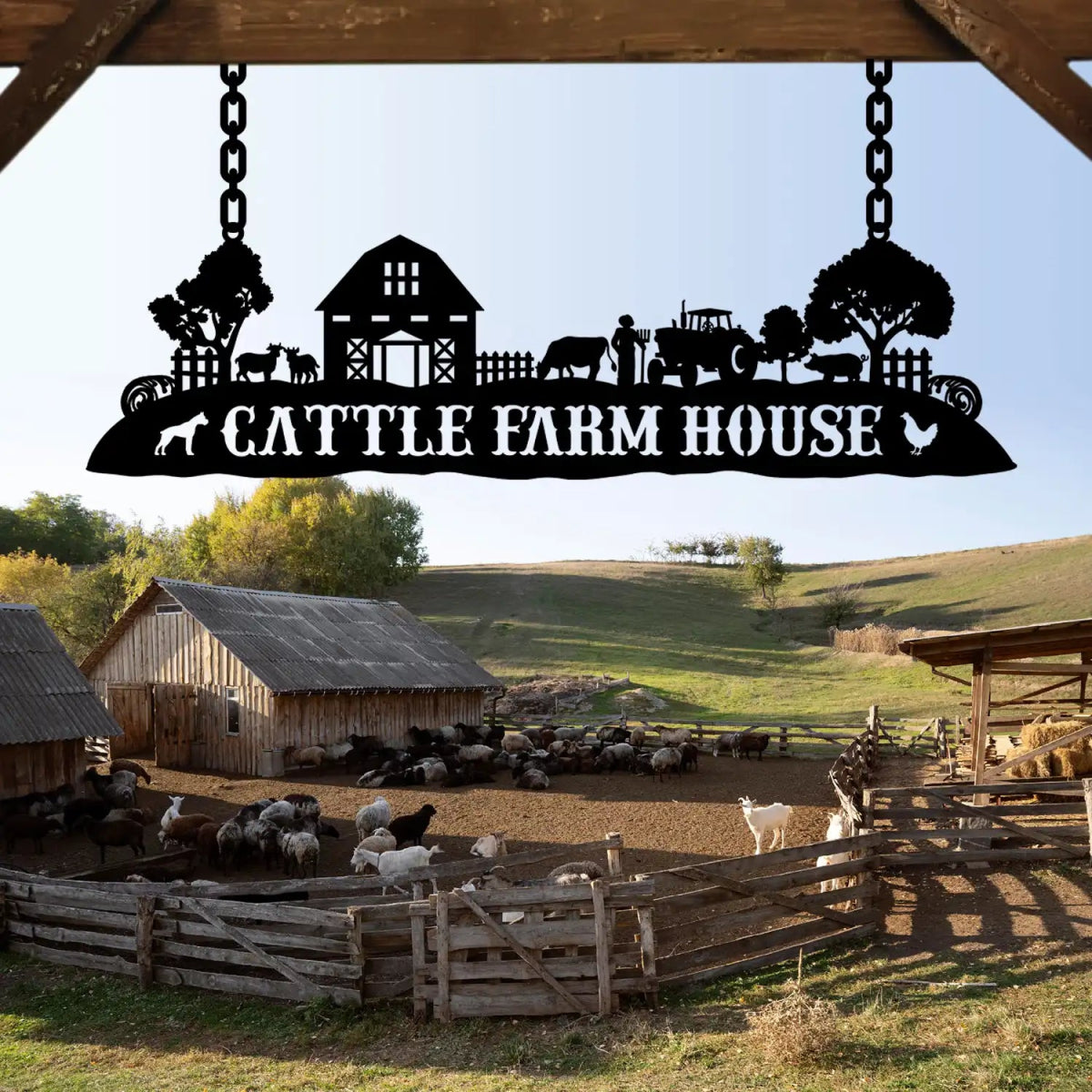 Personalized Farm House Metal Sign - Image 2