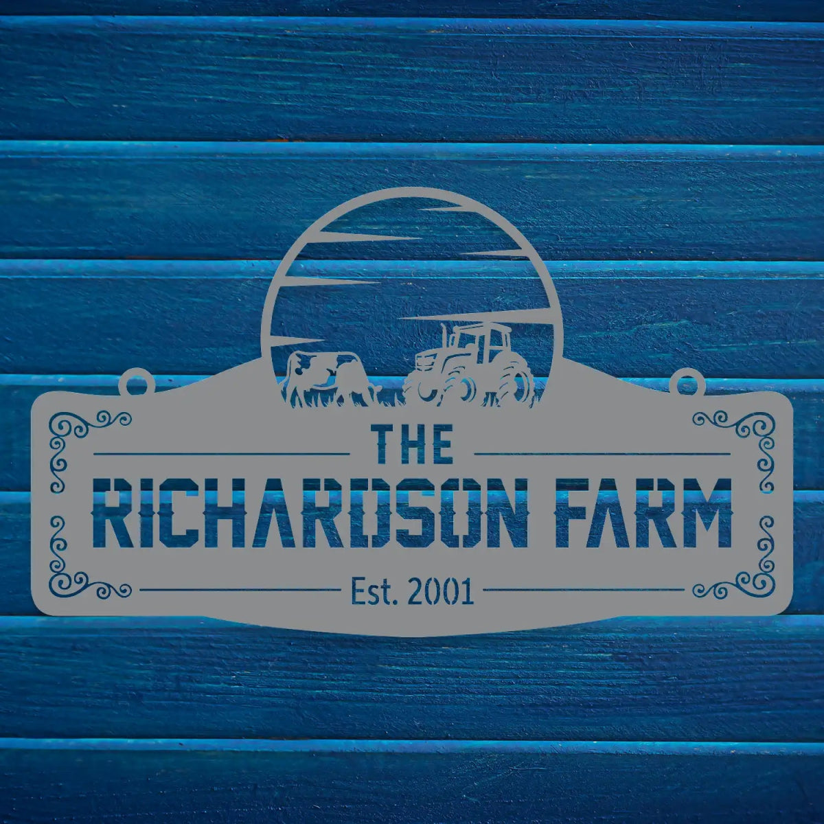 Personalized Metal Farm Sign for The Richardson Farm - Image 8