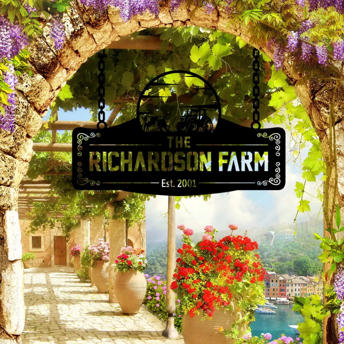 Personalized Metal Farm Sign for The Richardson Farm - Image 3