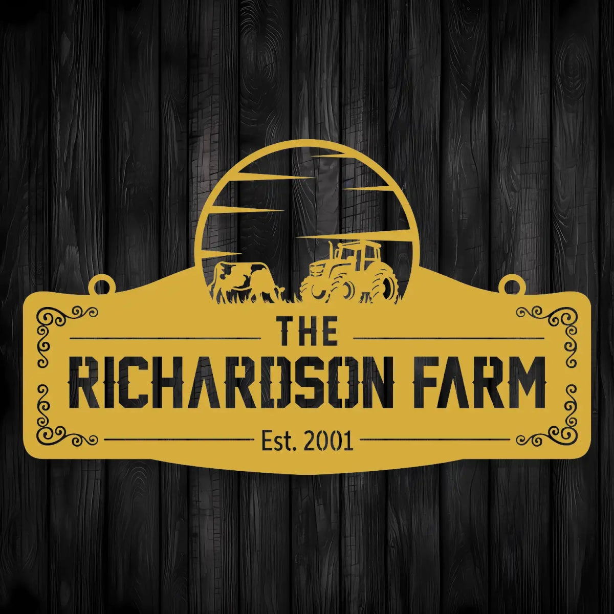 Personalized Metal Farm Sign for The Richardson Farm - Image 7