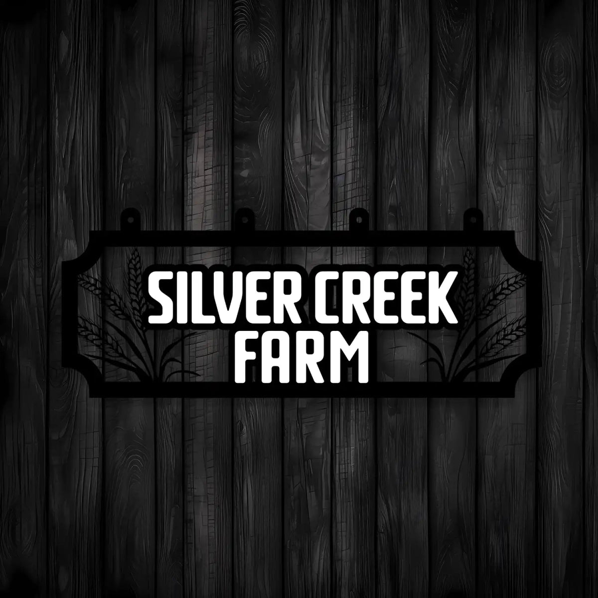 Personalized Metal Farm Sign with Wheat Stalks - Image 7