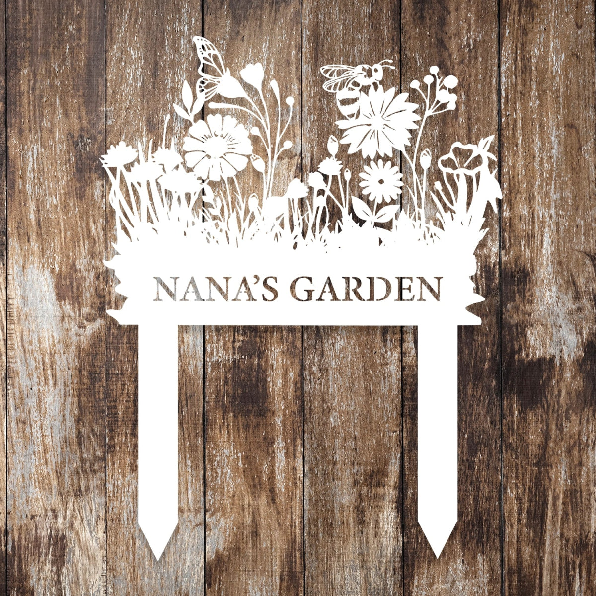 Personalized Metal Garden Stake Sign - Decorative Outdoor Floral Nameplate - Image 8