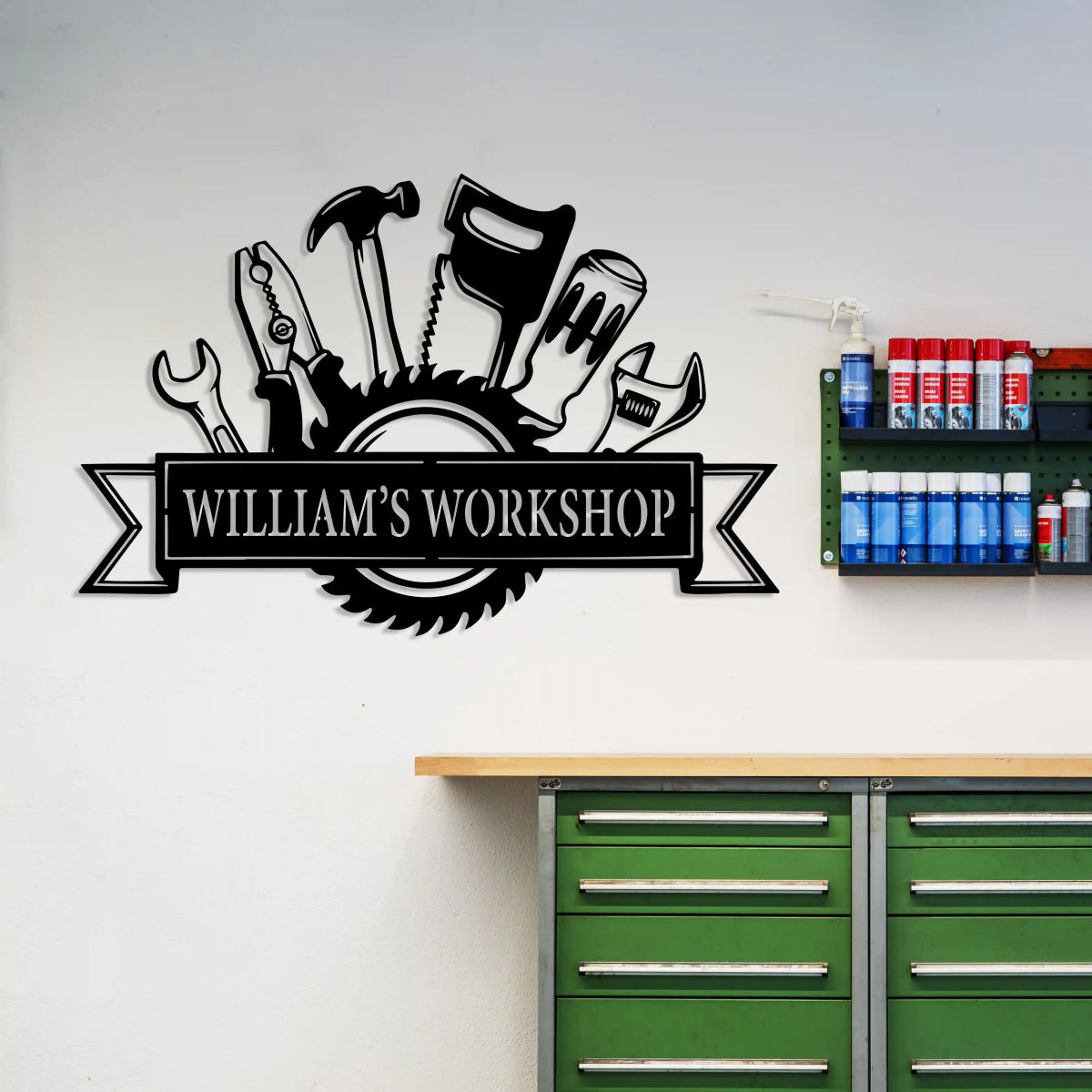 Personalized Workshop Metal Sign - Image 2