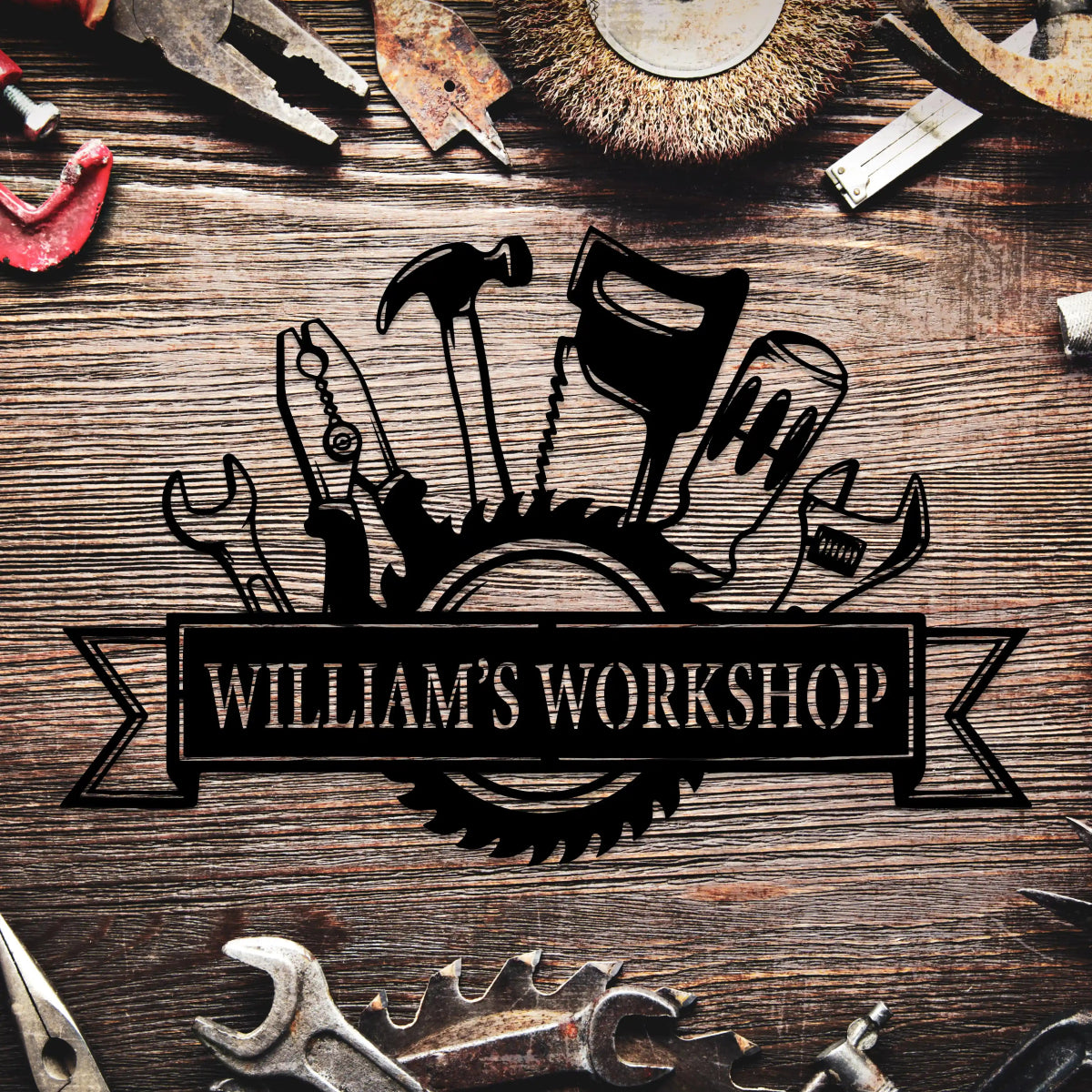 Personalized Workshop Metal Sign - Image 5