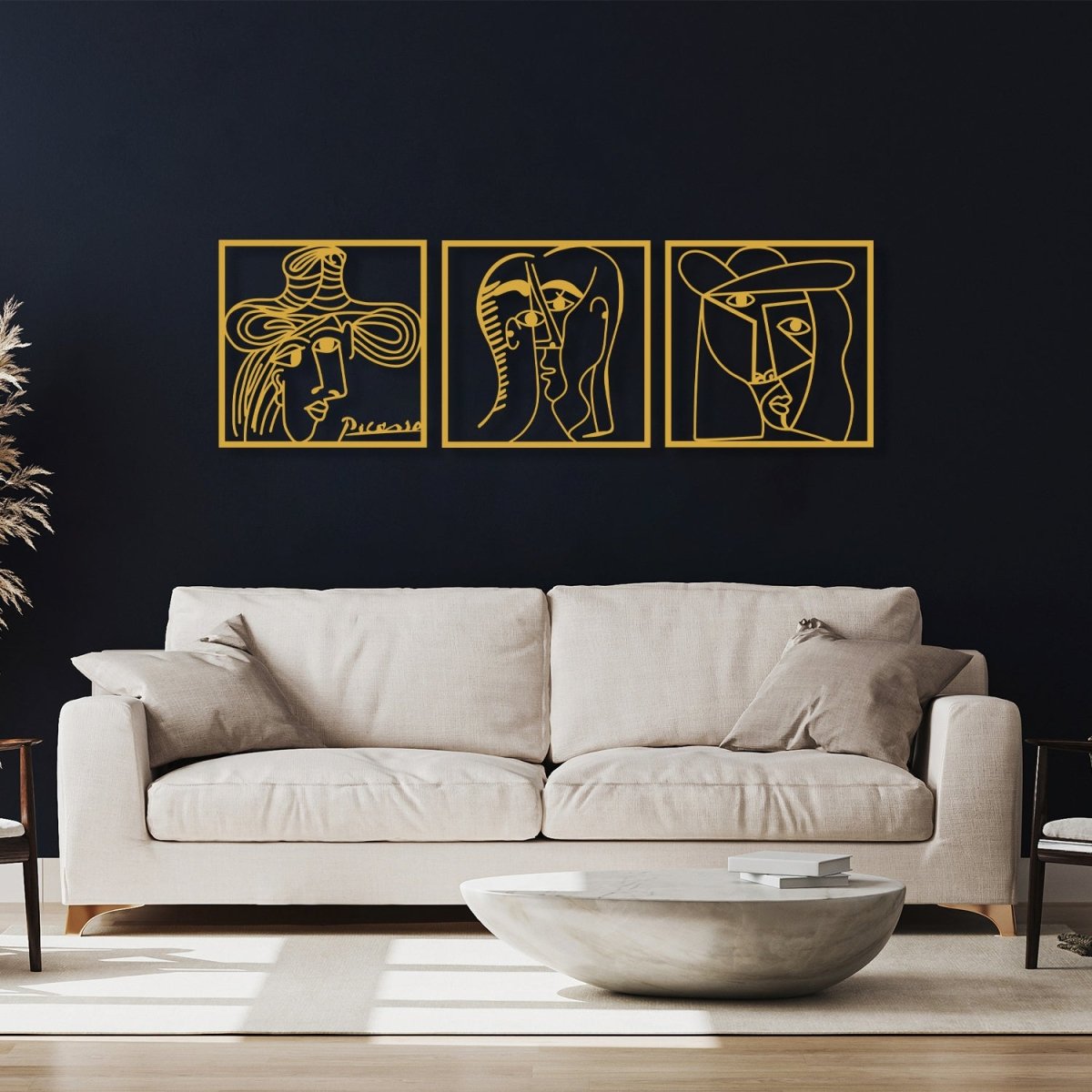 Picasso Metal Wall Art (Set of 3) - Image 3