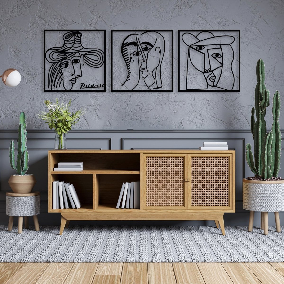 Picasso Metal Wall Art (Set of 3) - Image 8
