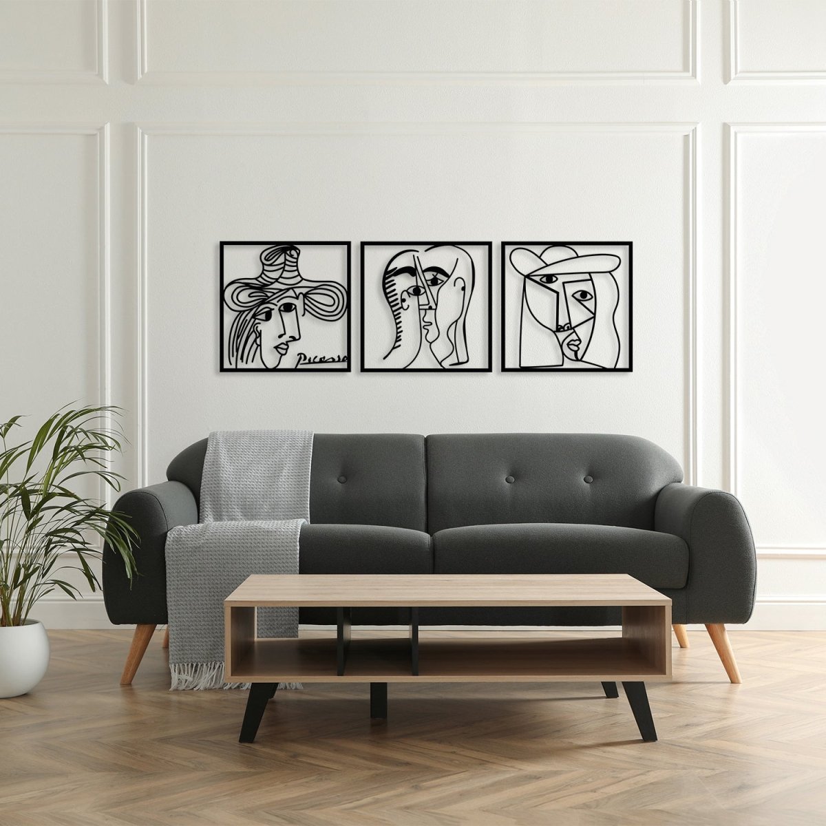 Picasso Metal Wall Art (Set of 3) - Image 9