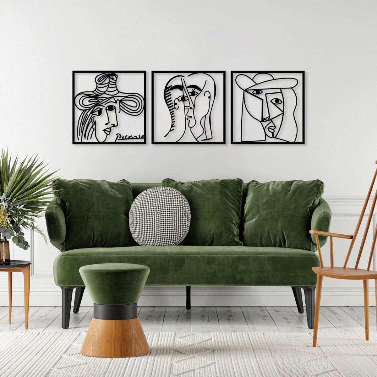 Picasso Metal Wall Art (Set of 3) - Image 4