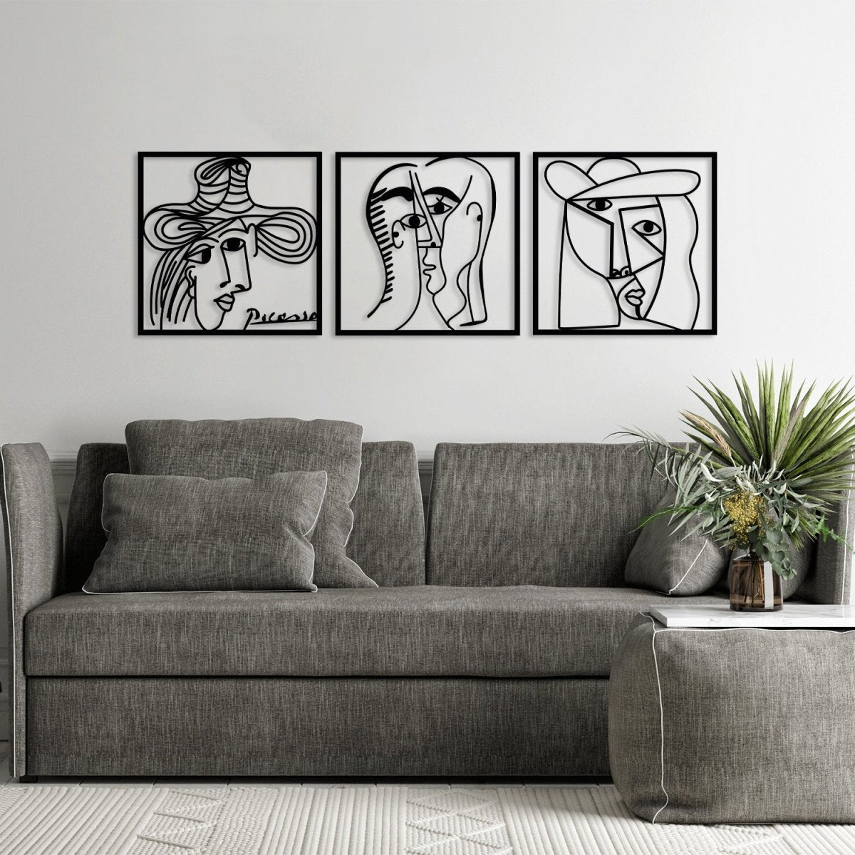 Picasso Metal Wall Art (Set of 3) - Image 6