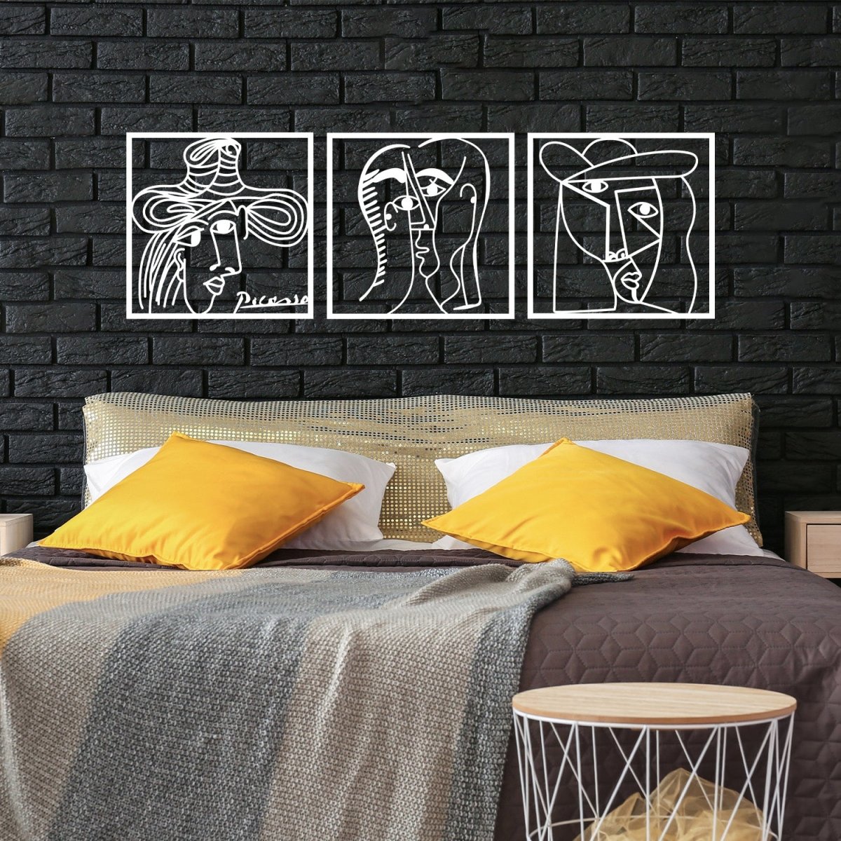 Picasso Metal Wall Art (Set of 3) - Image 7