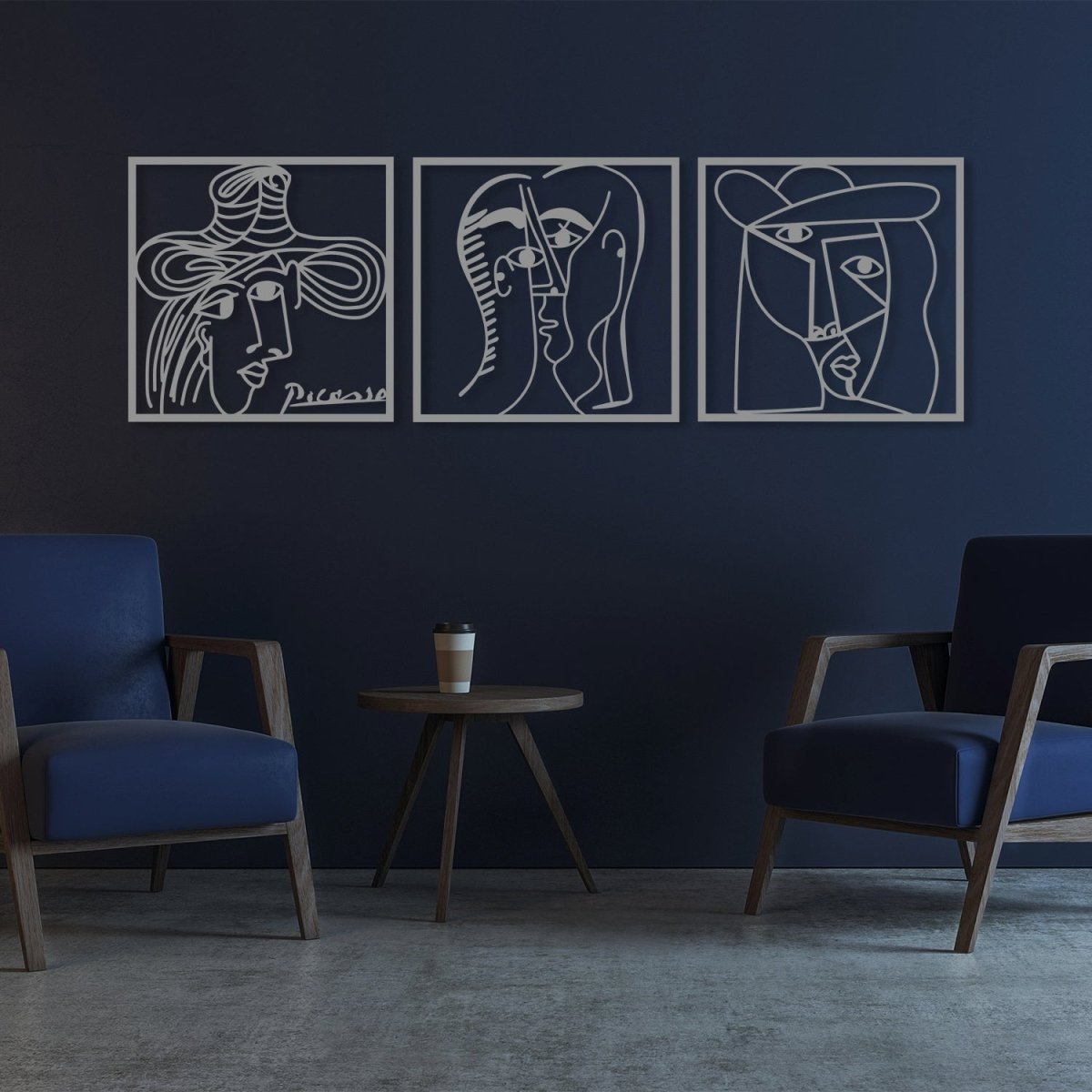 Picasso Metal Wall Art (Set of 3) - Image 5