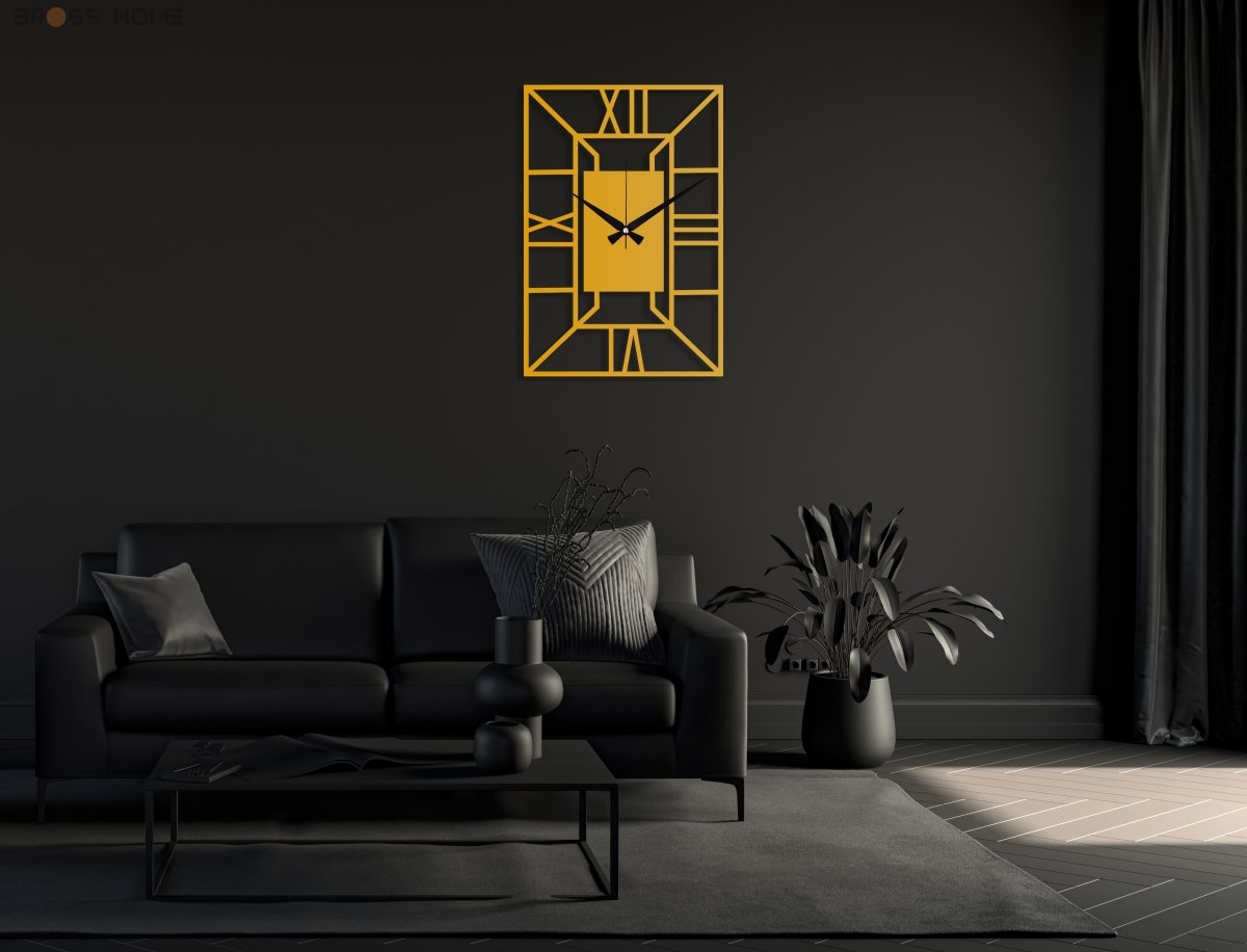 Rectangle Metal Wall Clock - Image 4