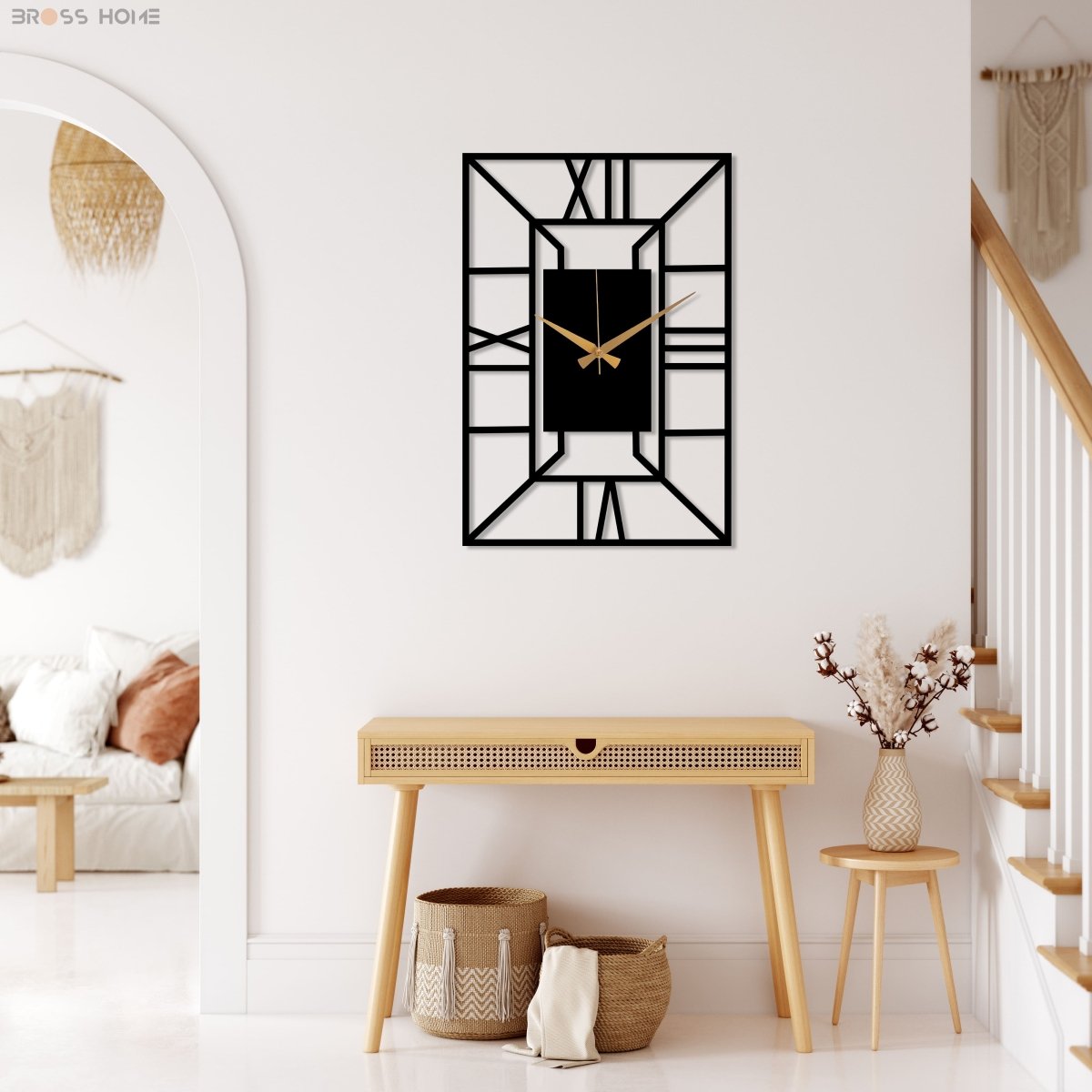 Rectangle Metal Wall Clock - Image 2