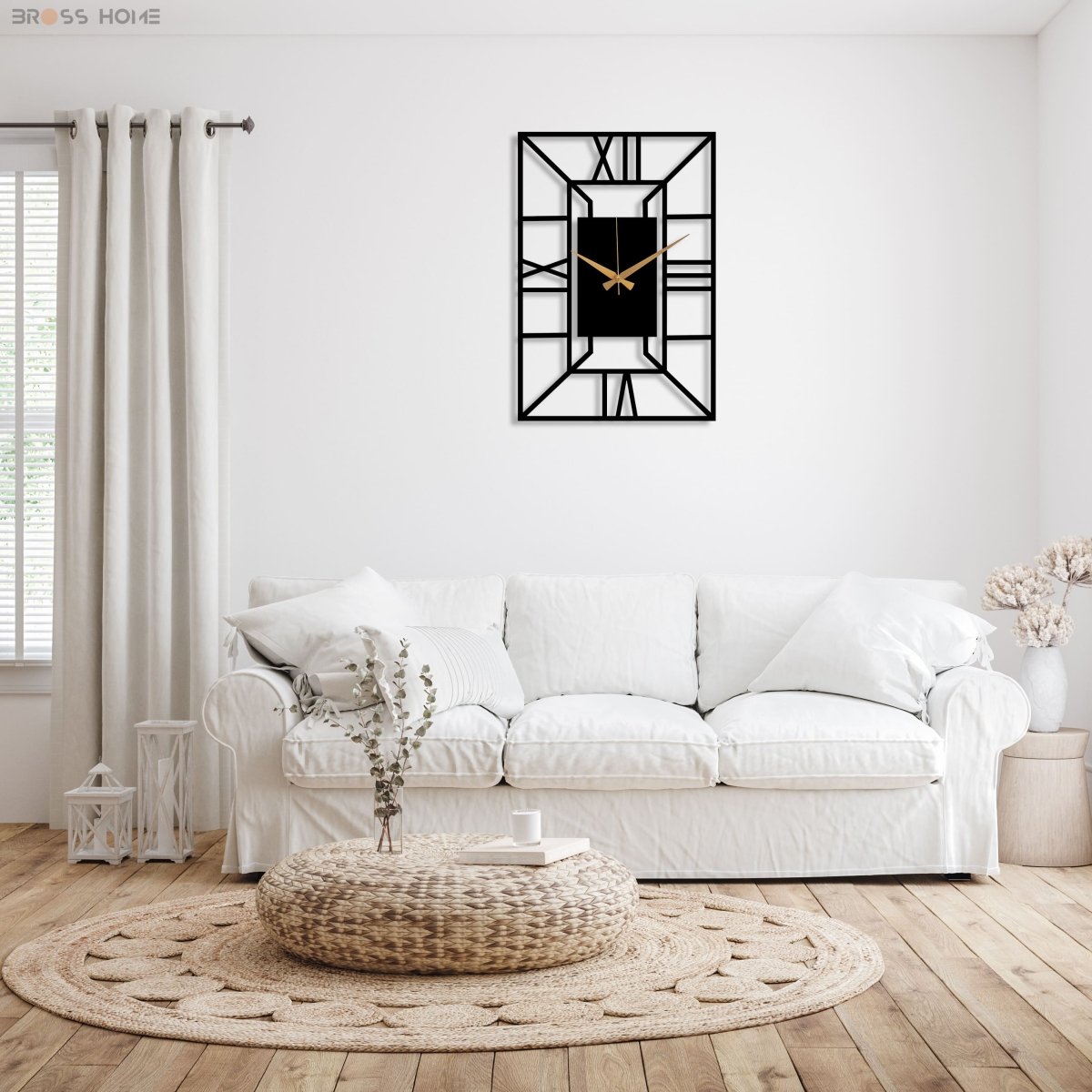 Rectangle Metal Wall Clock - Image 5