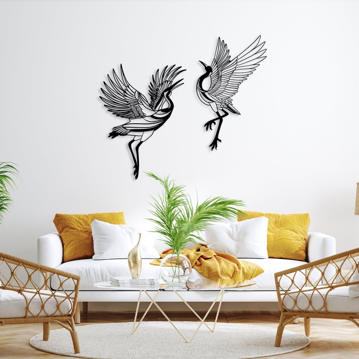 Sandhill Crane Metal Wall Art (Set of 2) - Image 4