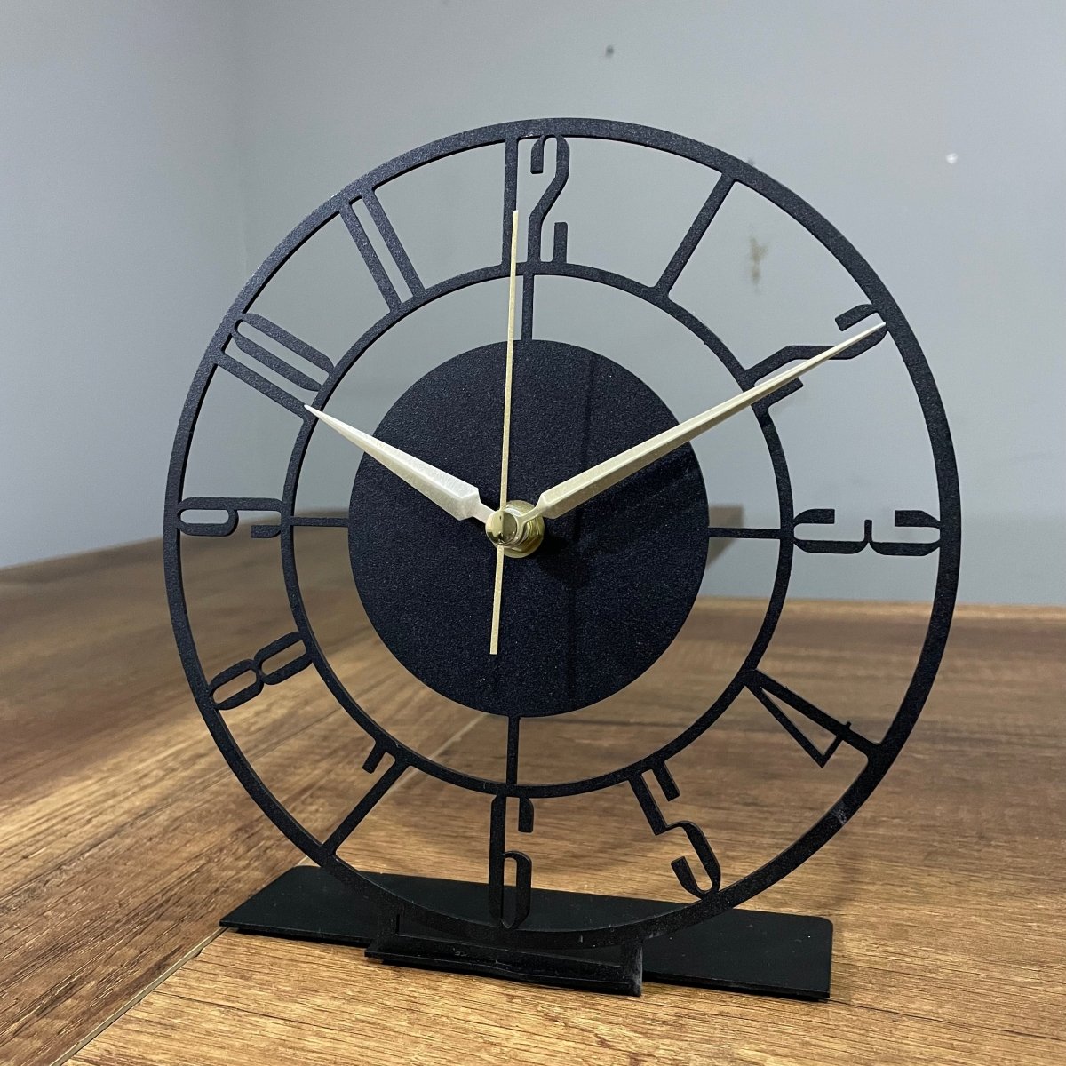 Small Modern Black Tabletop Clock - Image 2